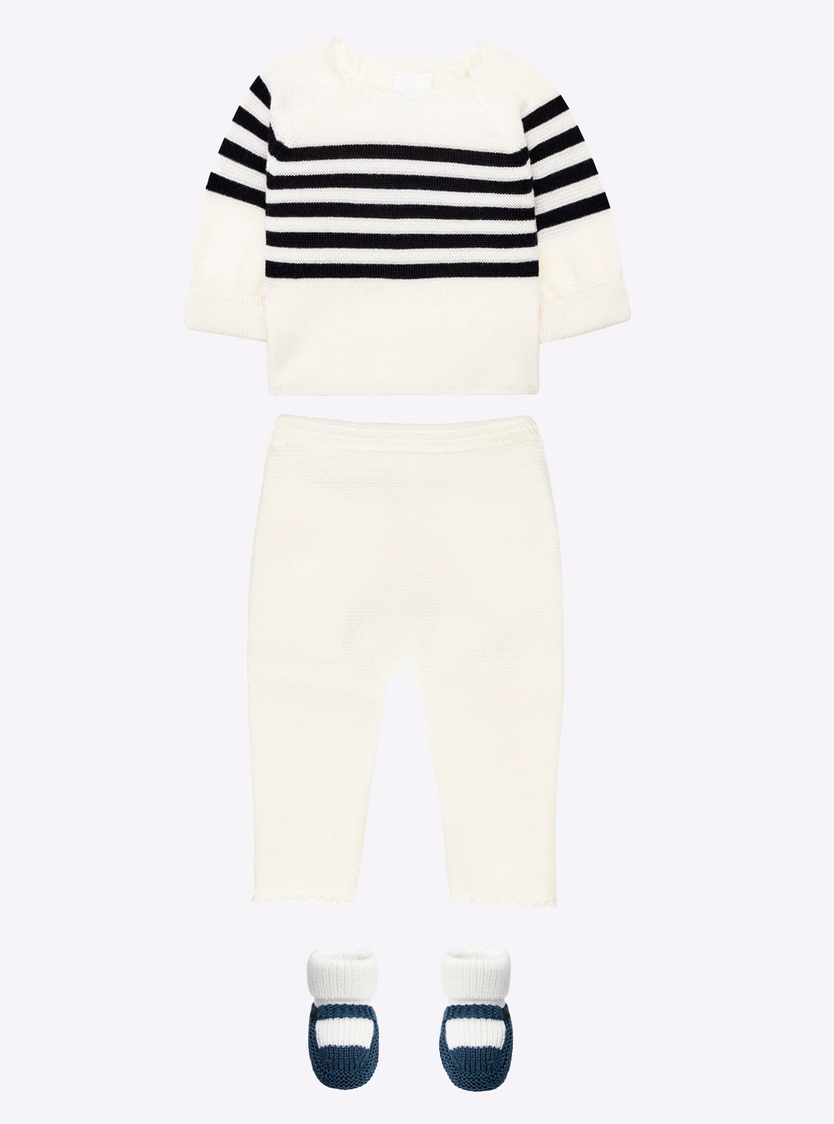 chaussons bébé à bride bicolores - Image 3