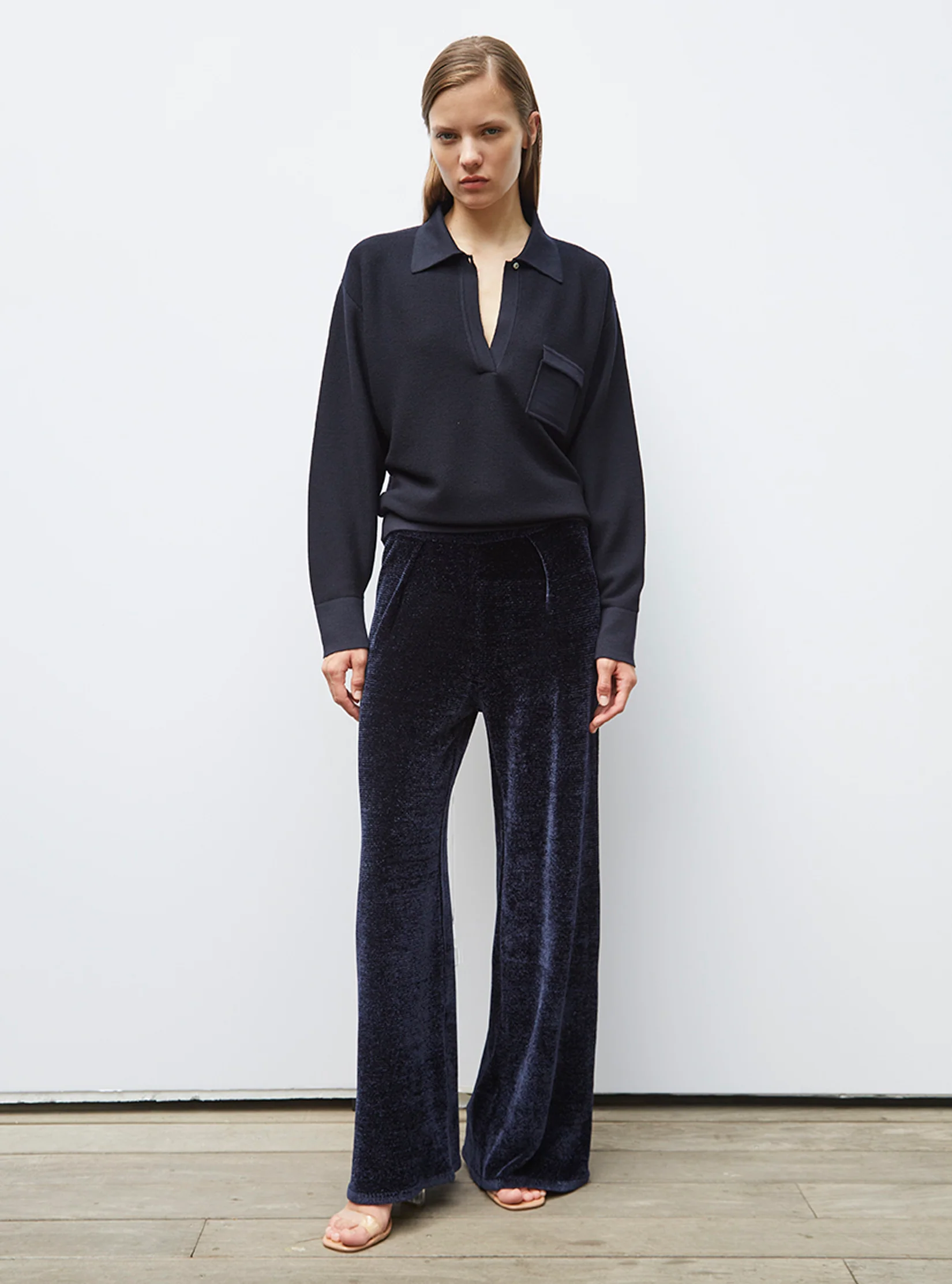 chemise maille col gansé - Image 3