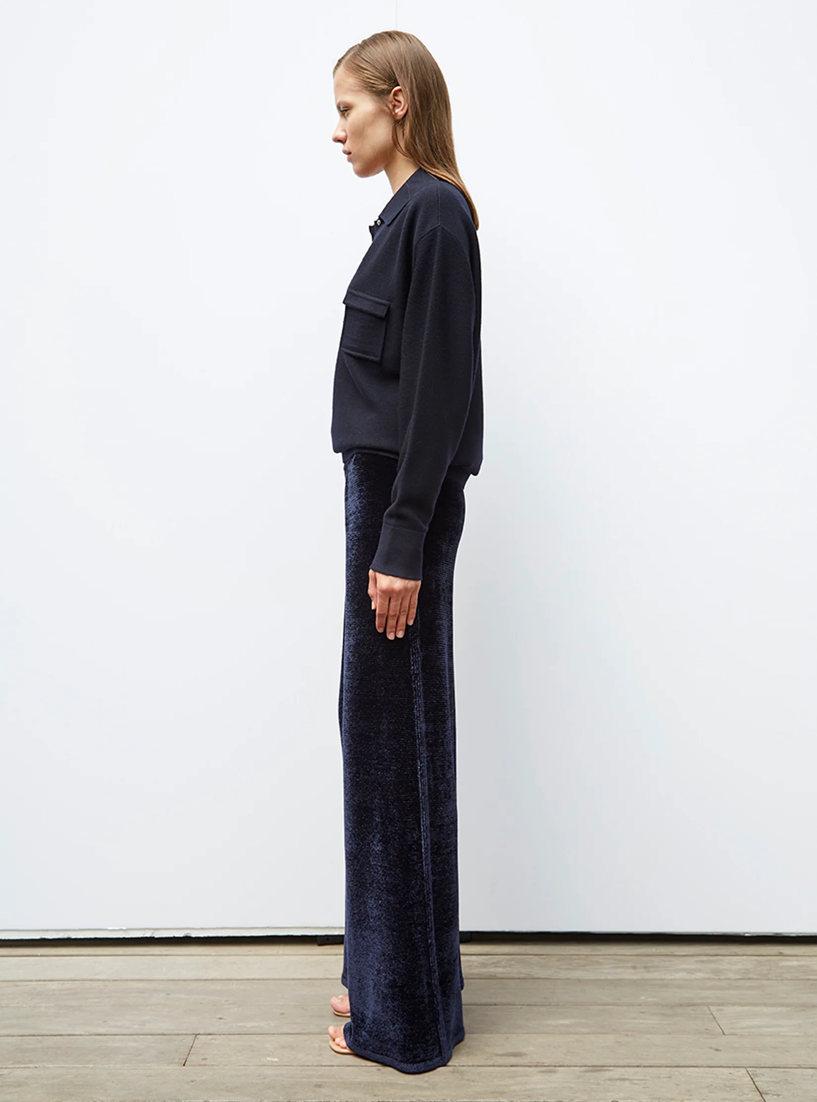 chemise maille col gansé - Image 4