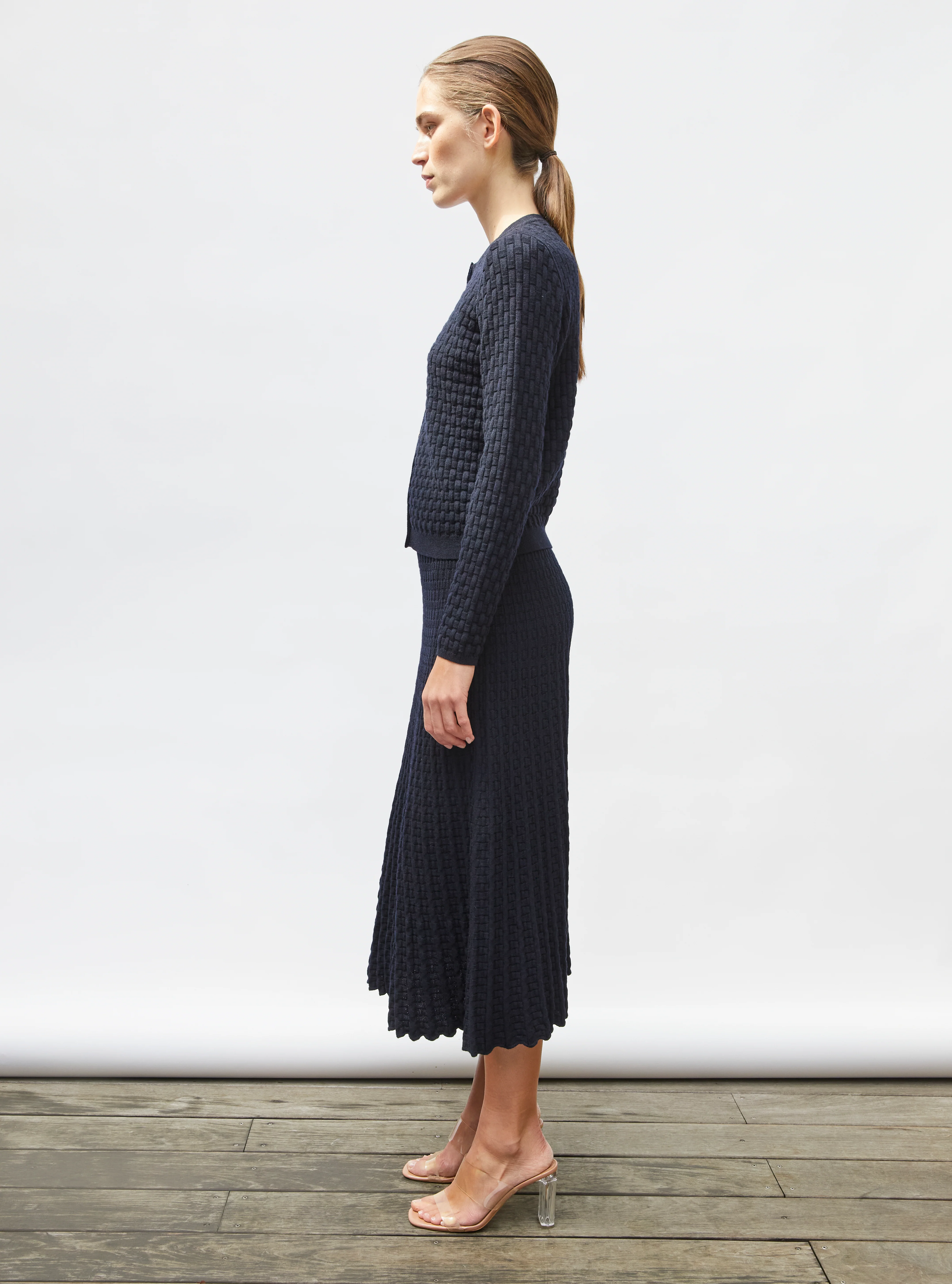 cardigan maille cannage - Image 3