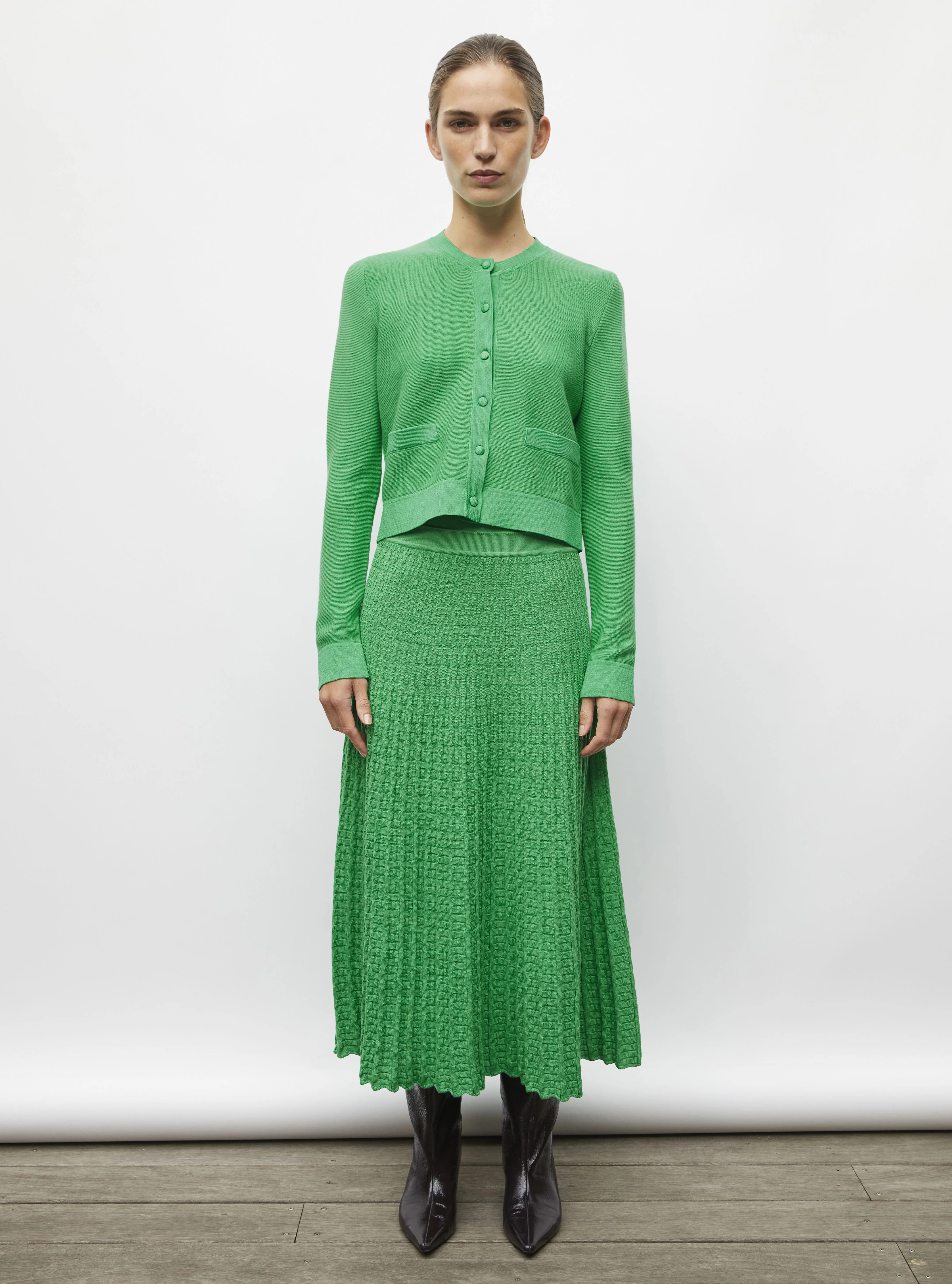 cardigan maille point mousse - Image 3