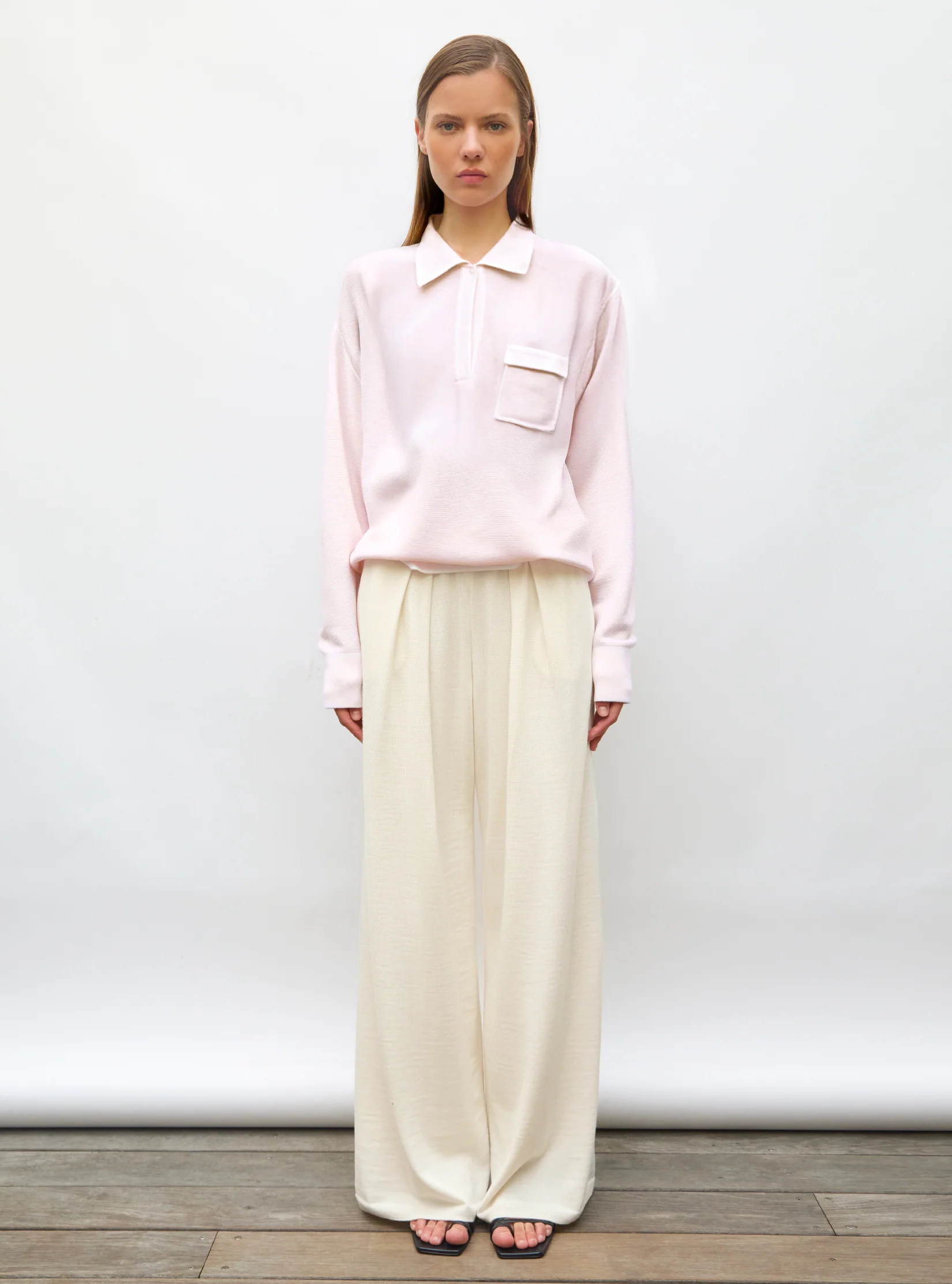 chemise maille col gansé - Image 3