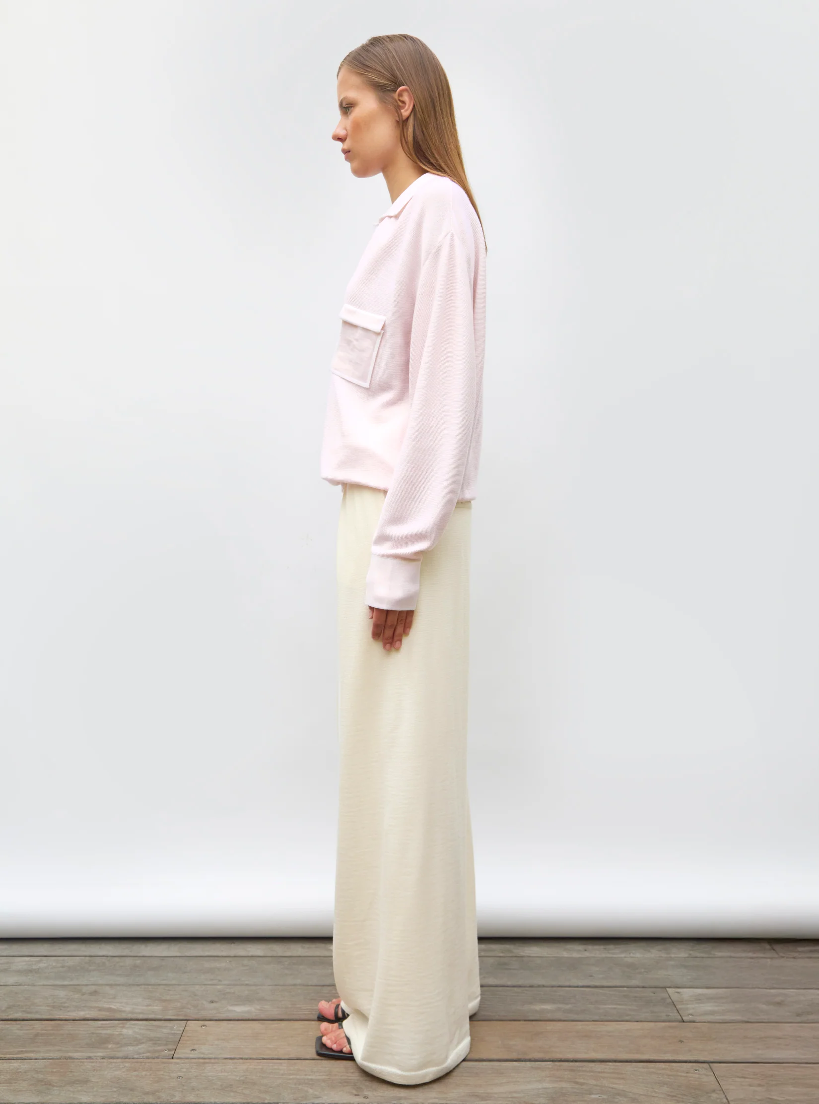 chemise maille col gansé - Image 4