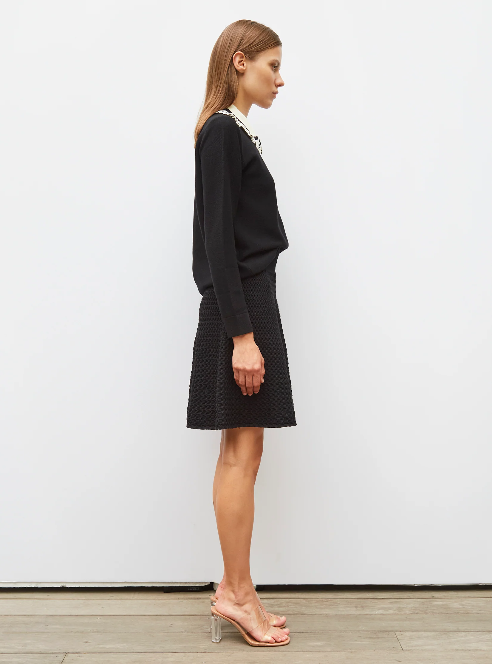 chemise en maille col volanté - Image 4