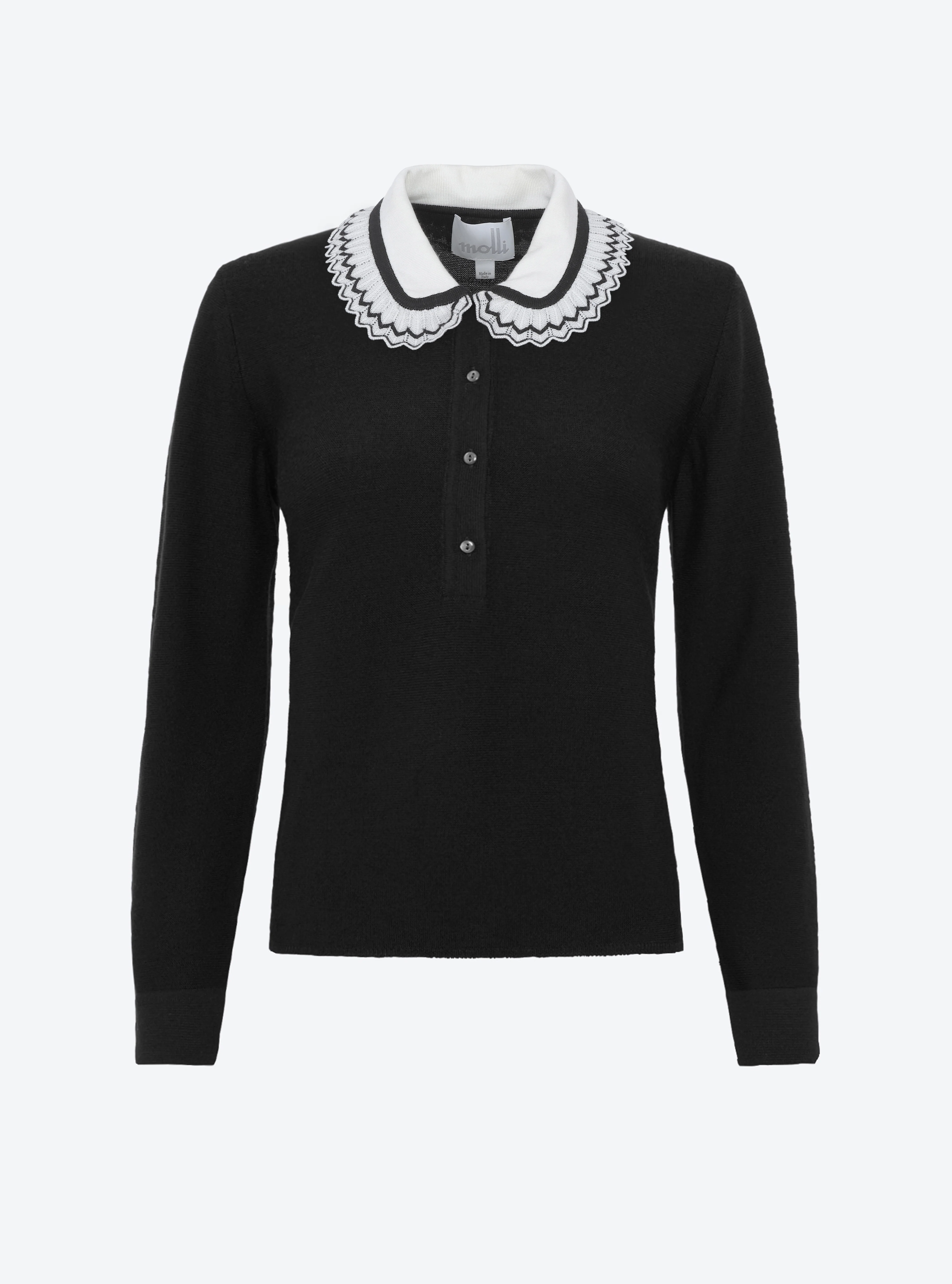 chemise en maille col volanté - Image 6