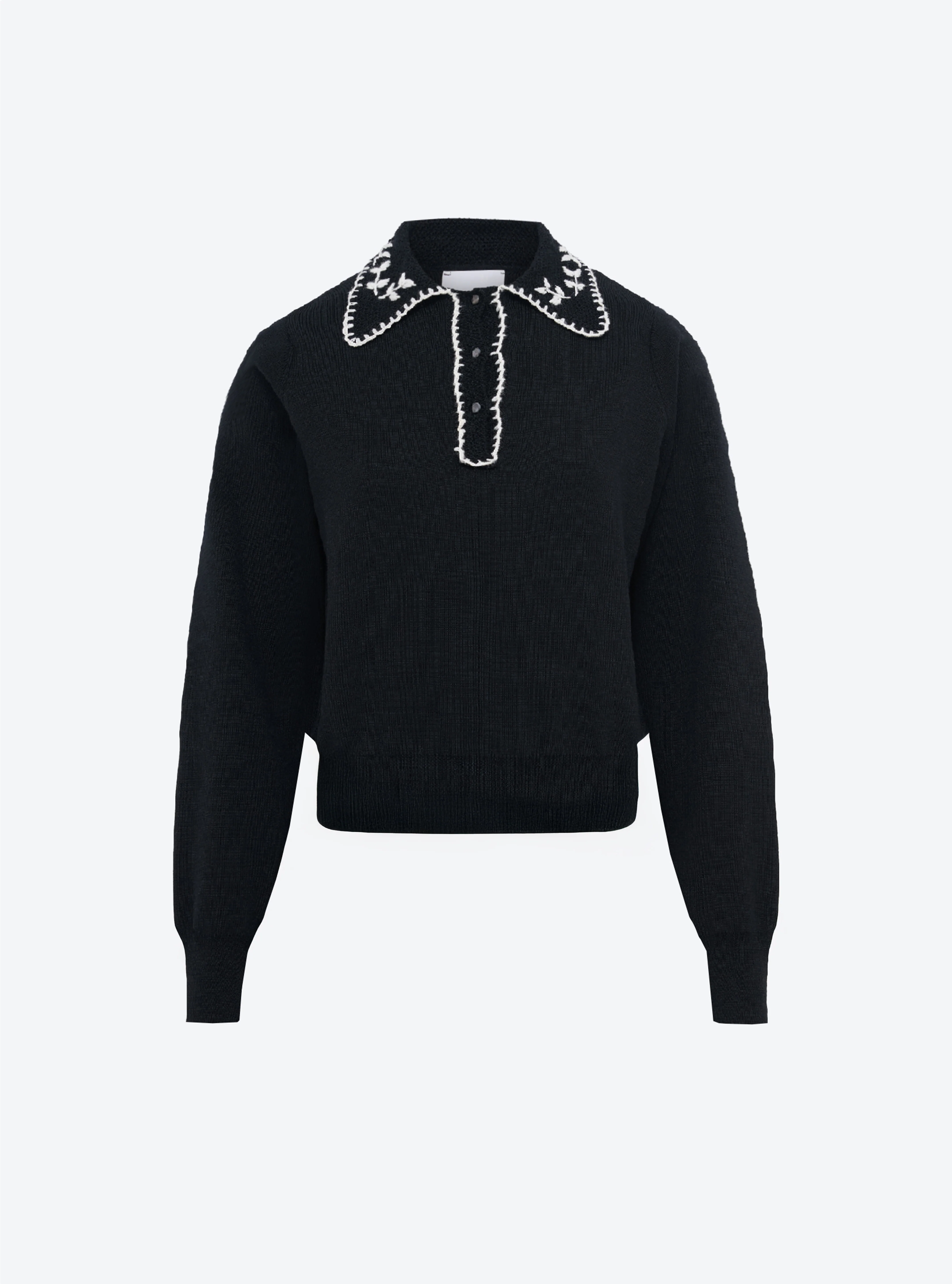 chemise maille brodée main - Image 6