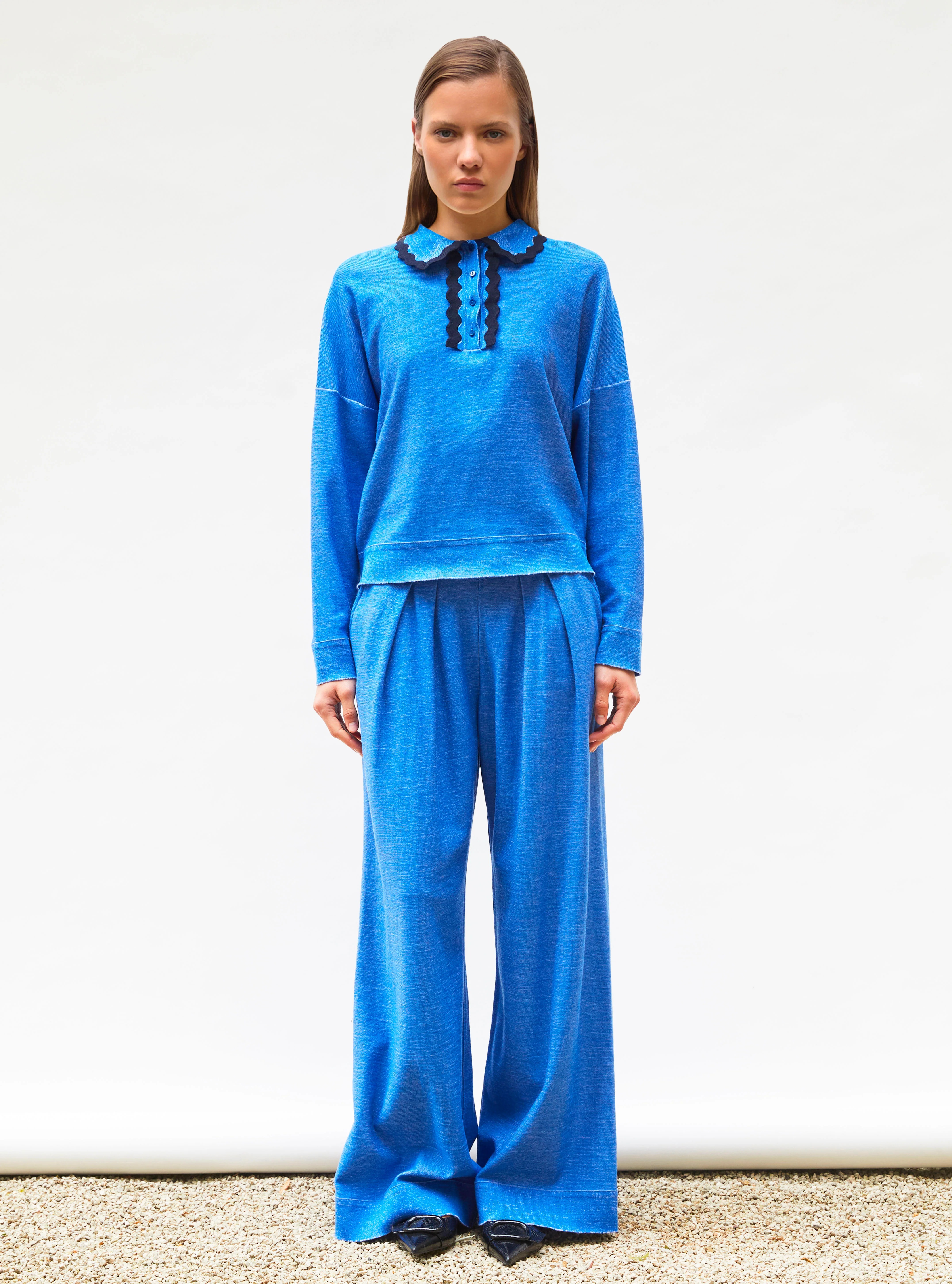 chemise maille col croquet - Image 3