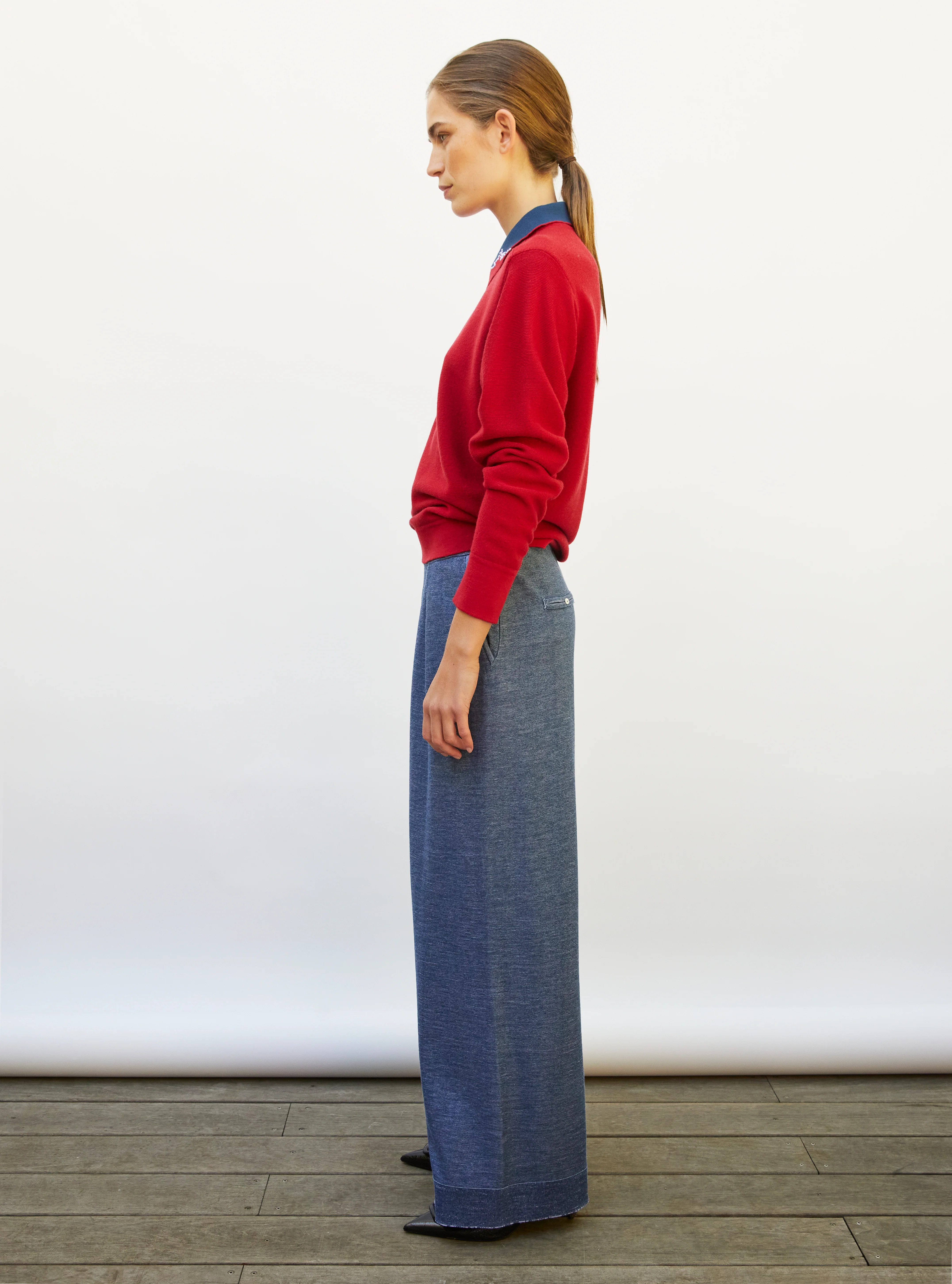 chemise maille col graphique - Image 5