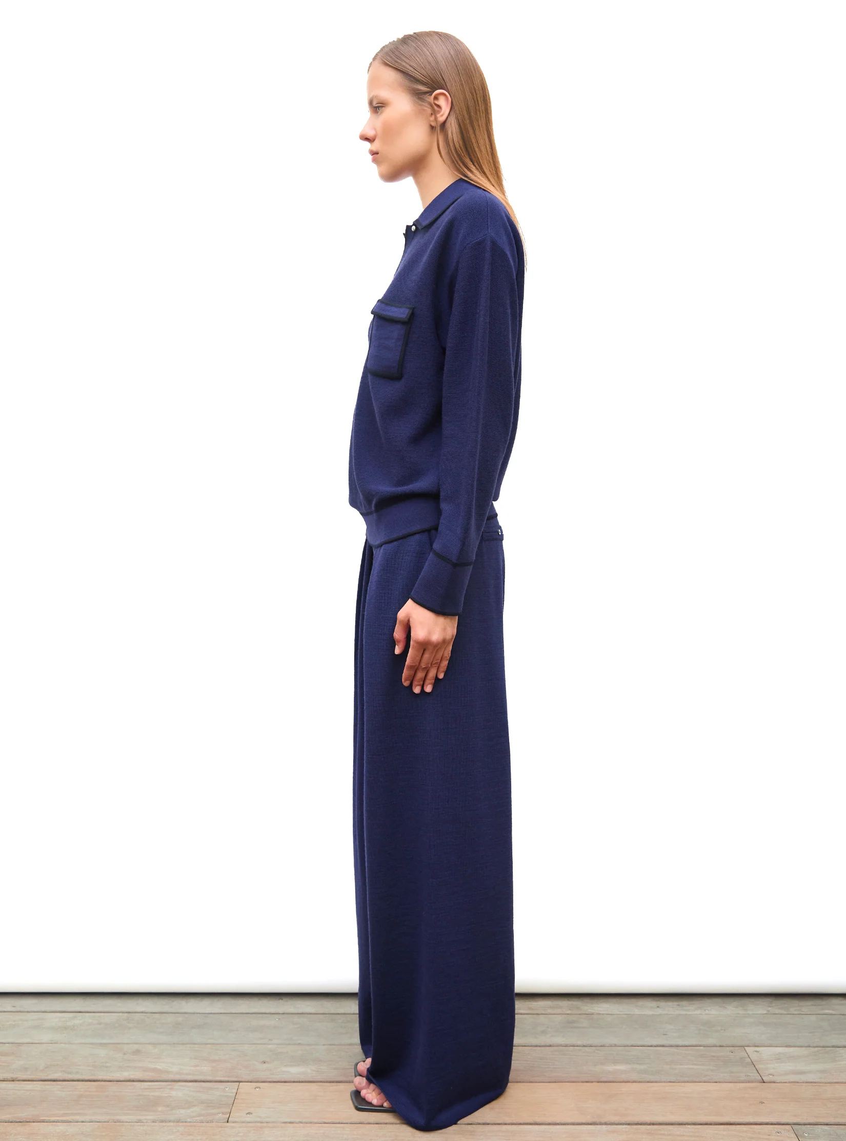 chemise maille col gansé - Image 4