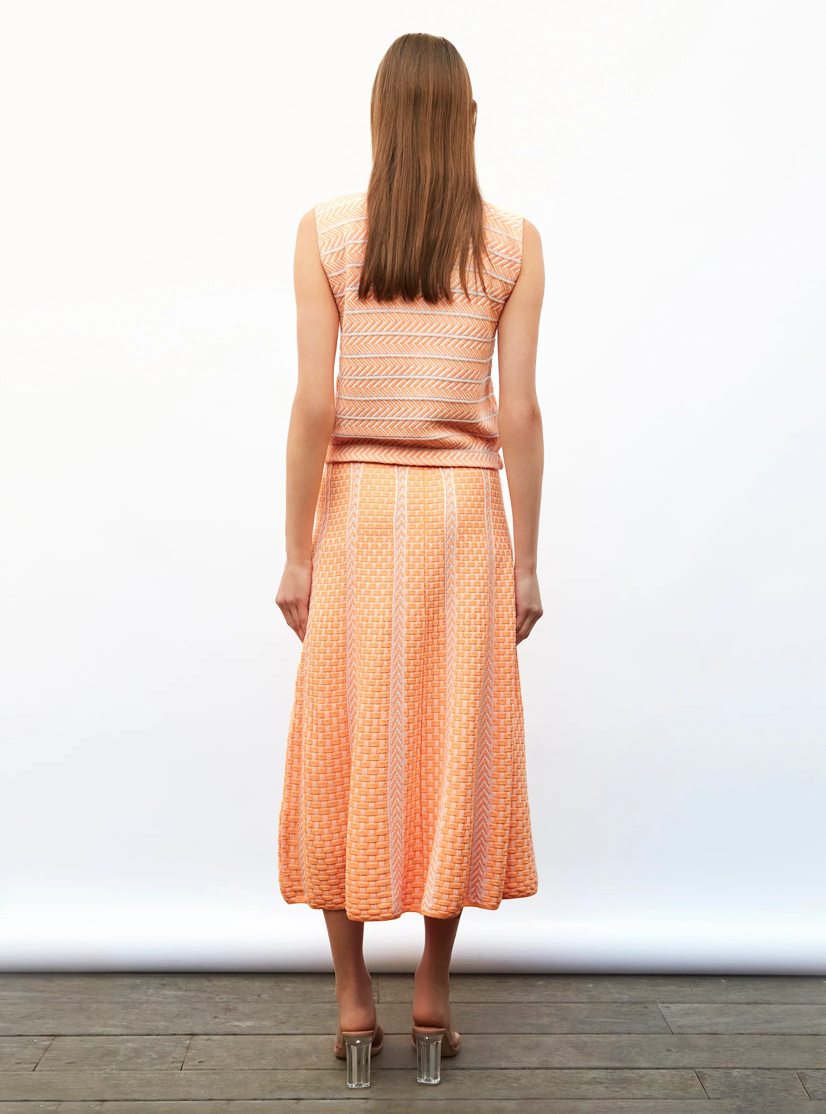 jupe en maille panier tressé - Image 4