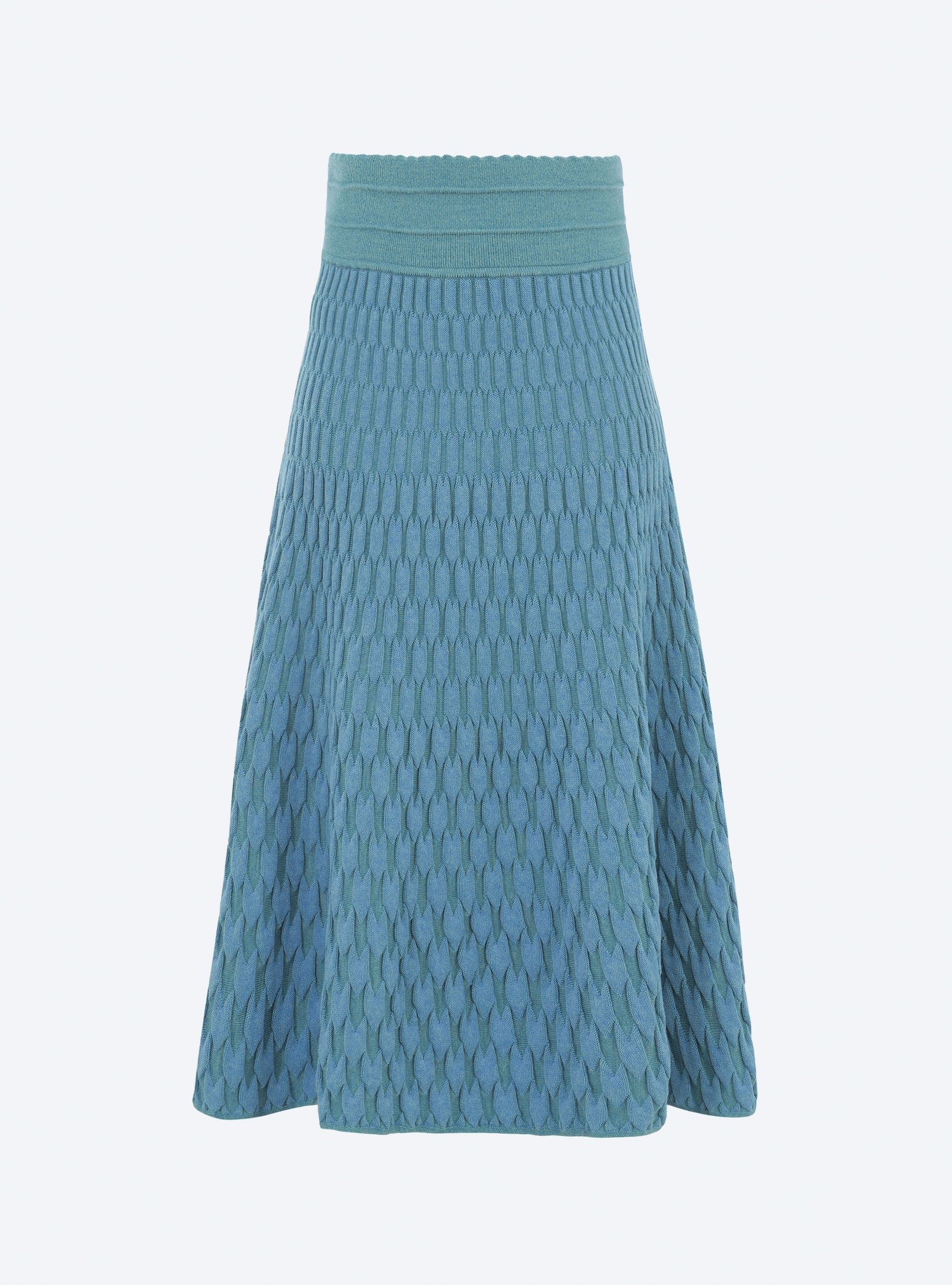jupe longue maille zellige unie - Image 4