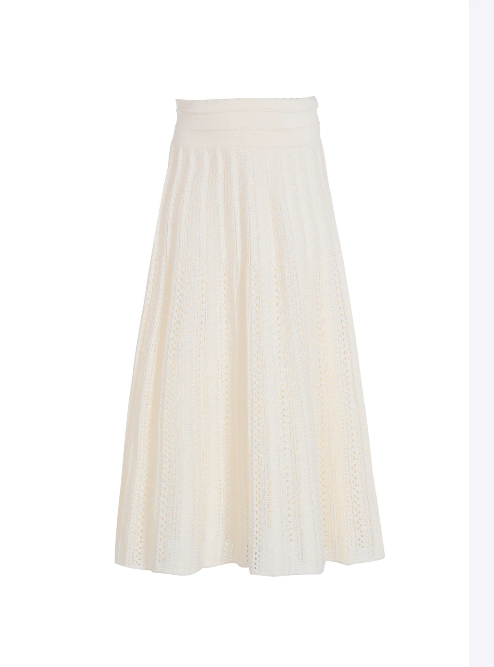 jupe longue maille guipure - Image 4