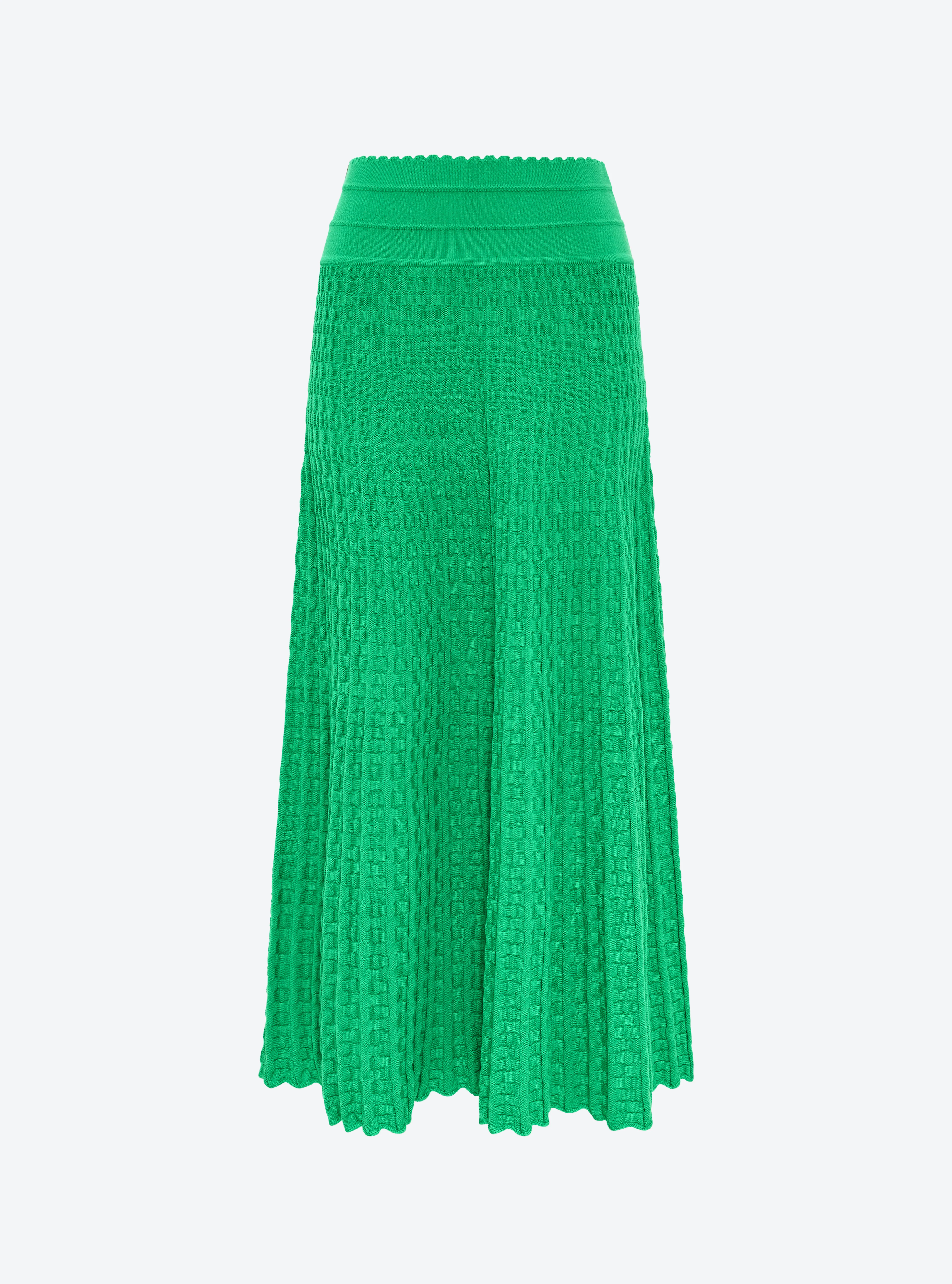jupe longue maille cannage - Image 4