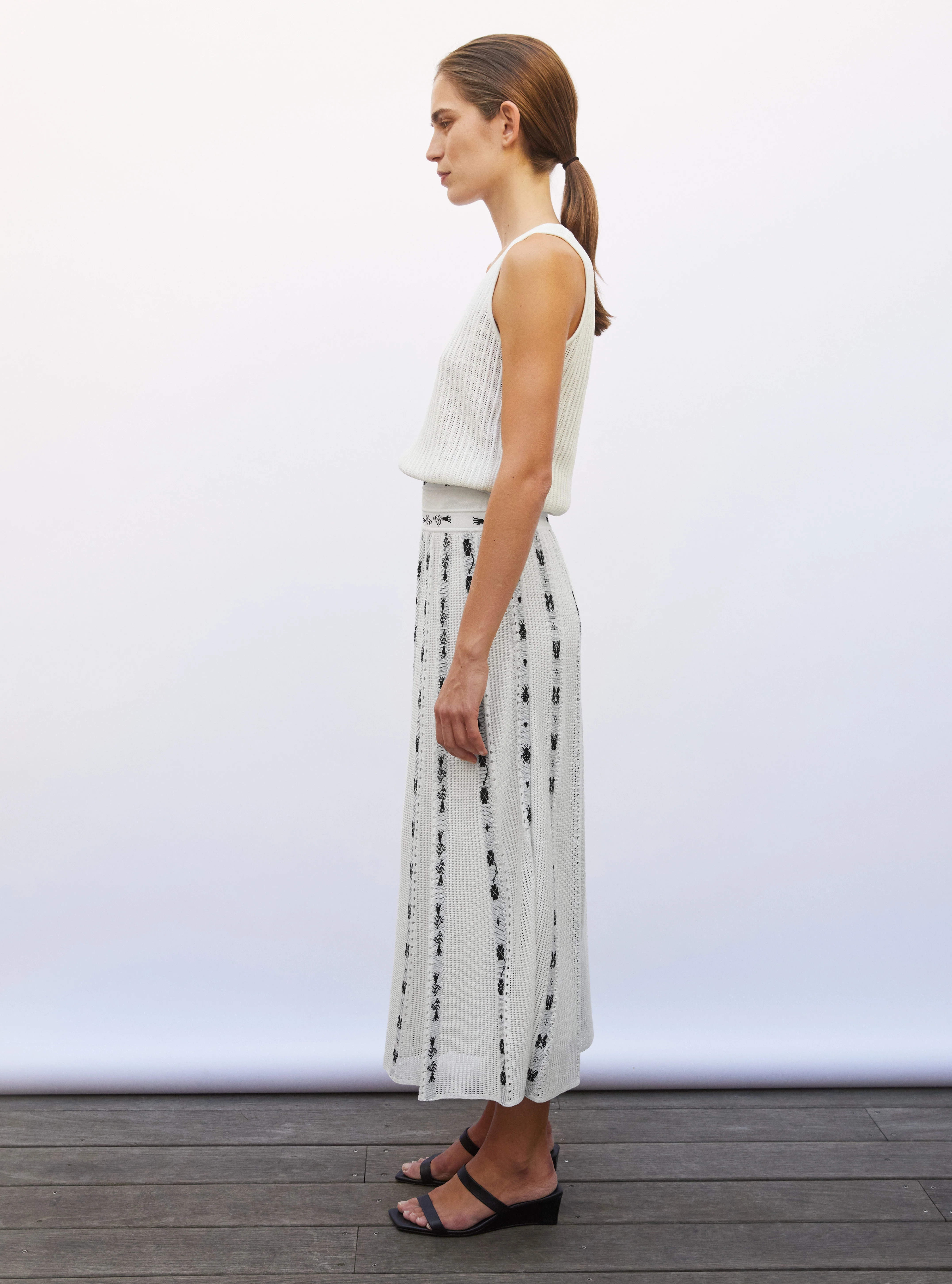 jupe longue maille grigri - Image 4