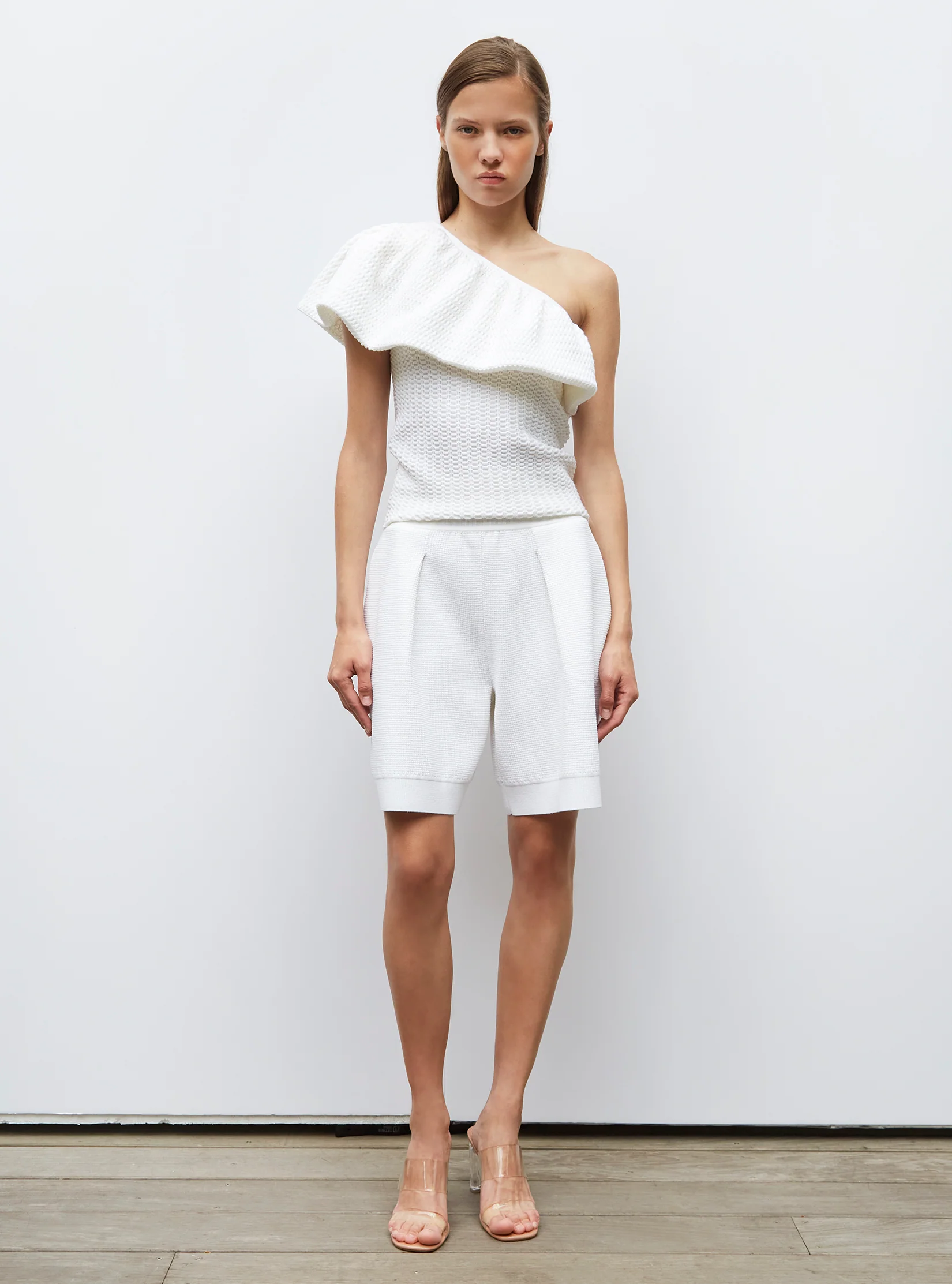 one shoulder maille smockée - Image 4