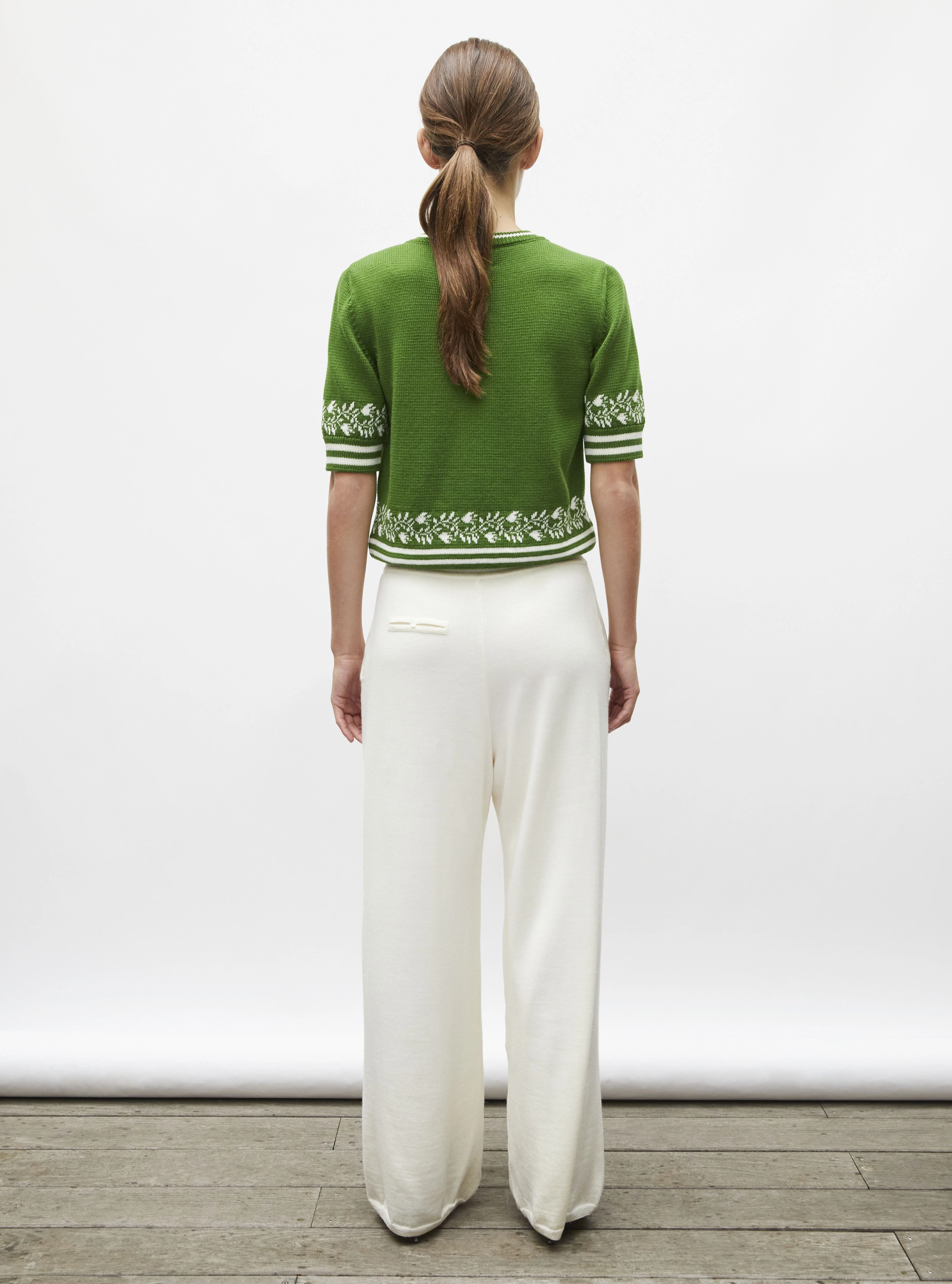 pantalon fluide maille - Image 3