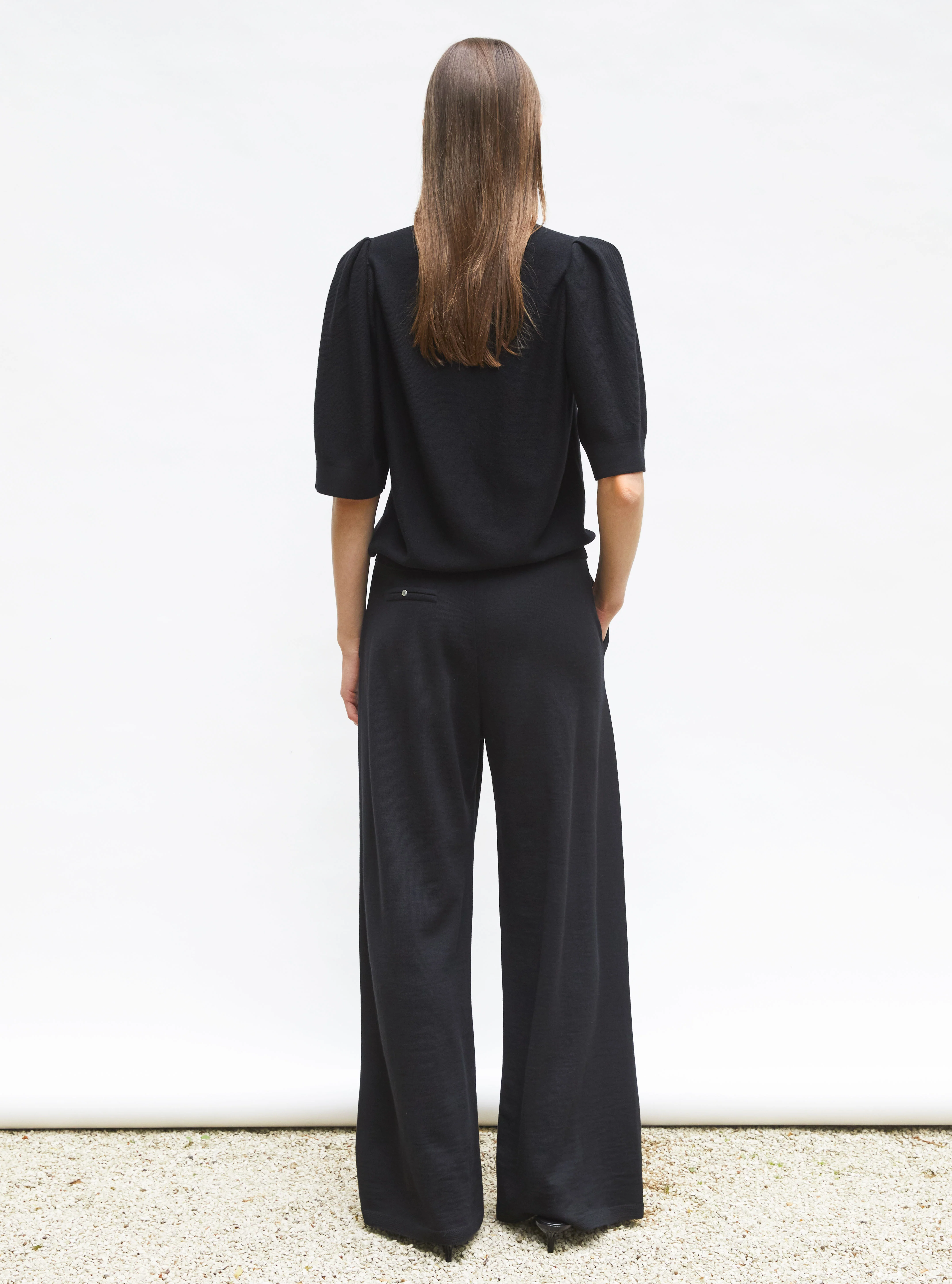 pantalon fluide maille - Image 3