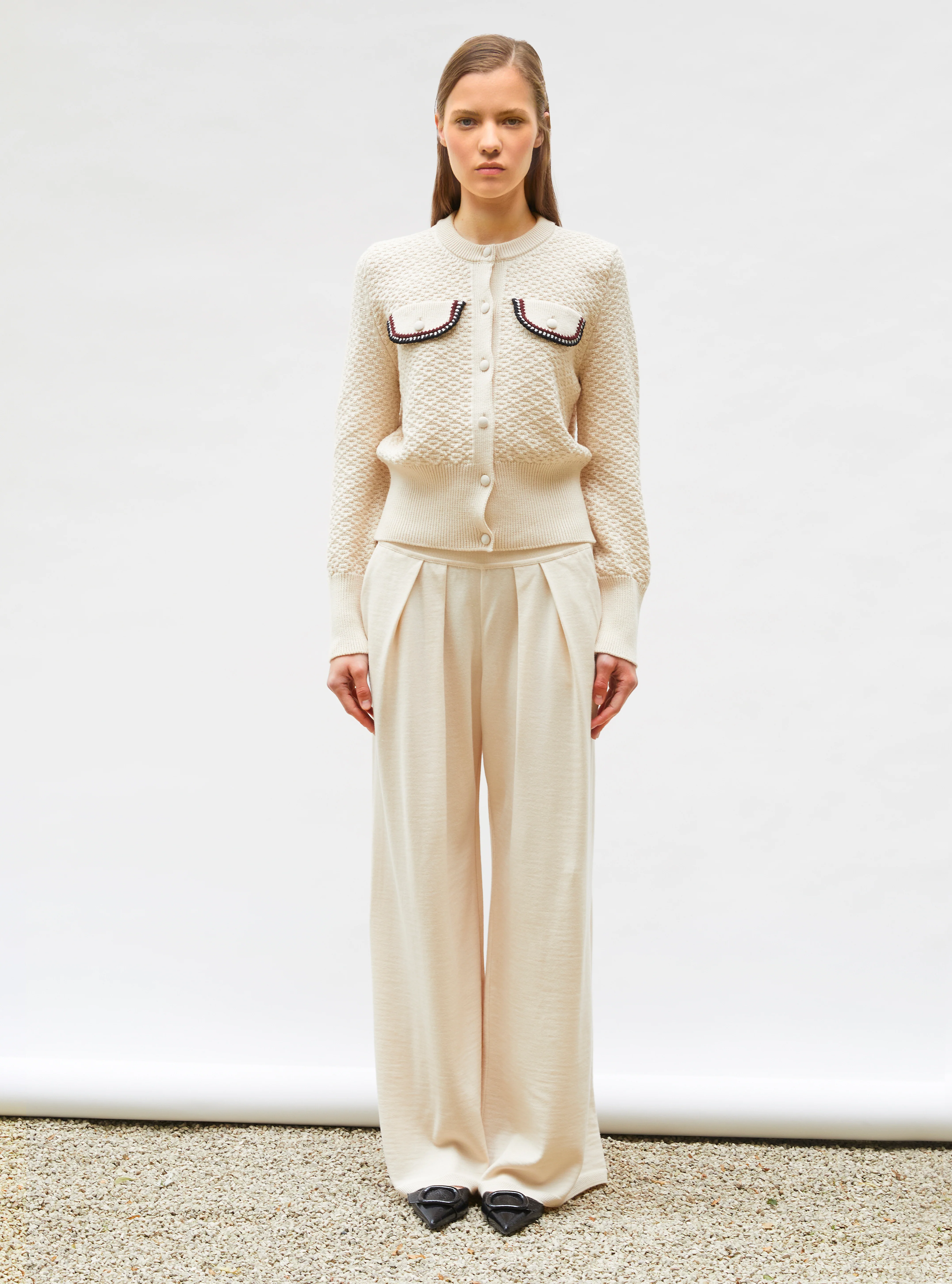 pantalon fluide maille - Image 3