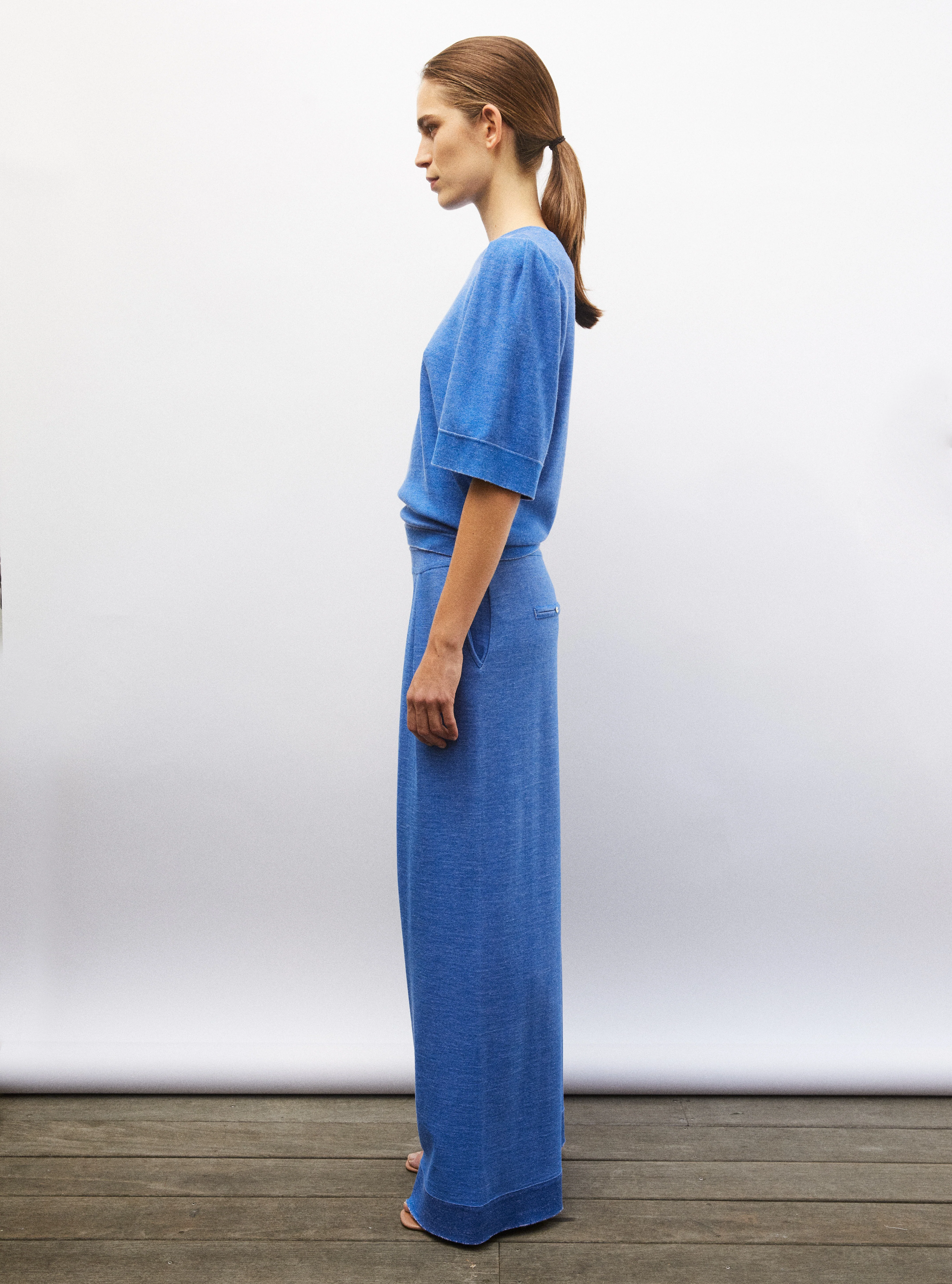 pantalon fluide maille - Image 3