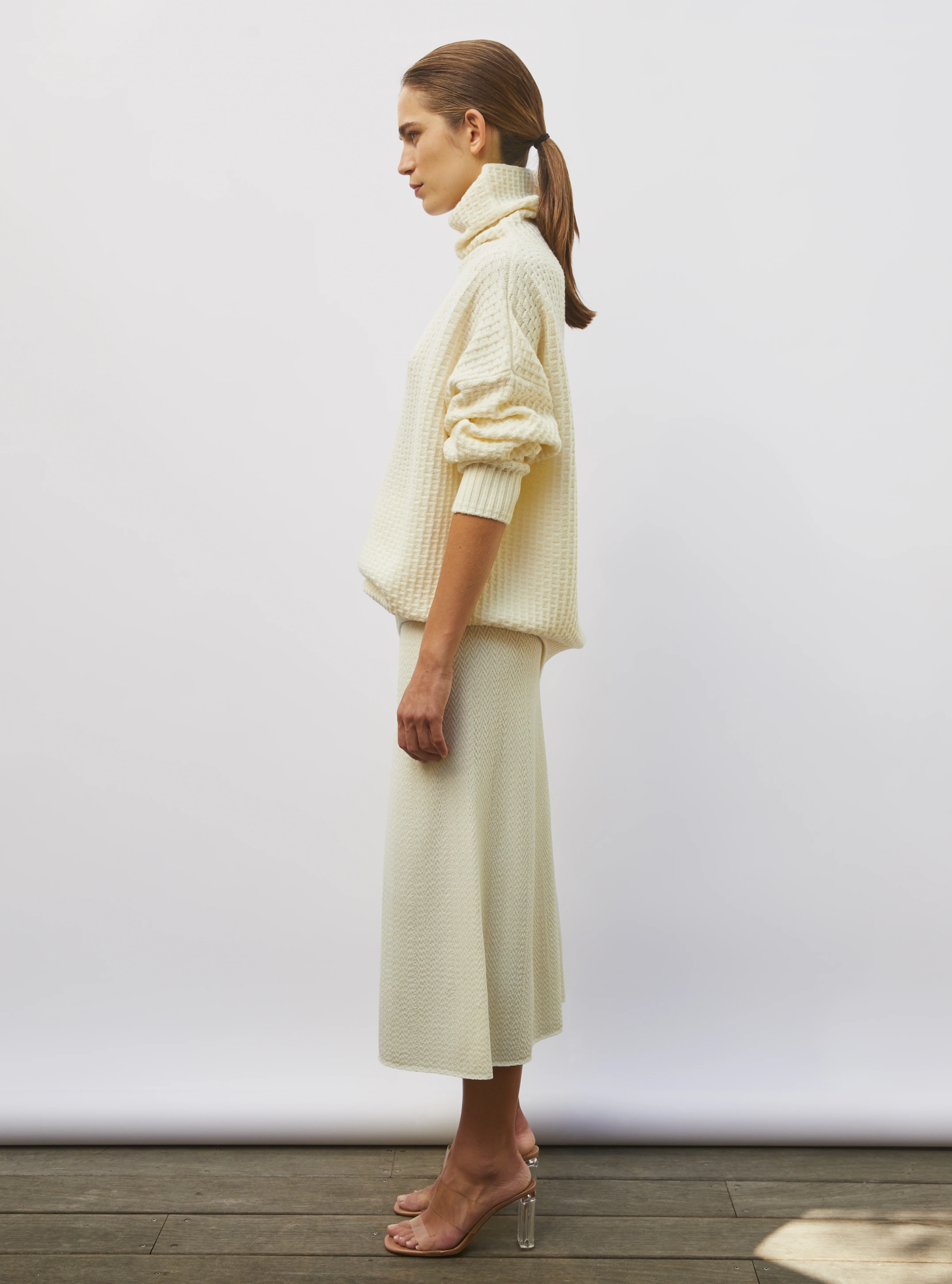 pull ample maille gaufrée - Image 4