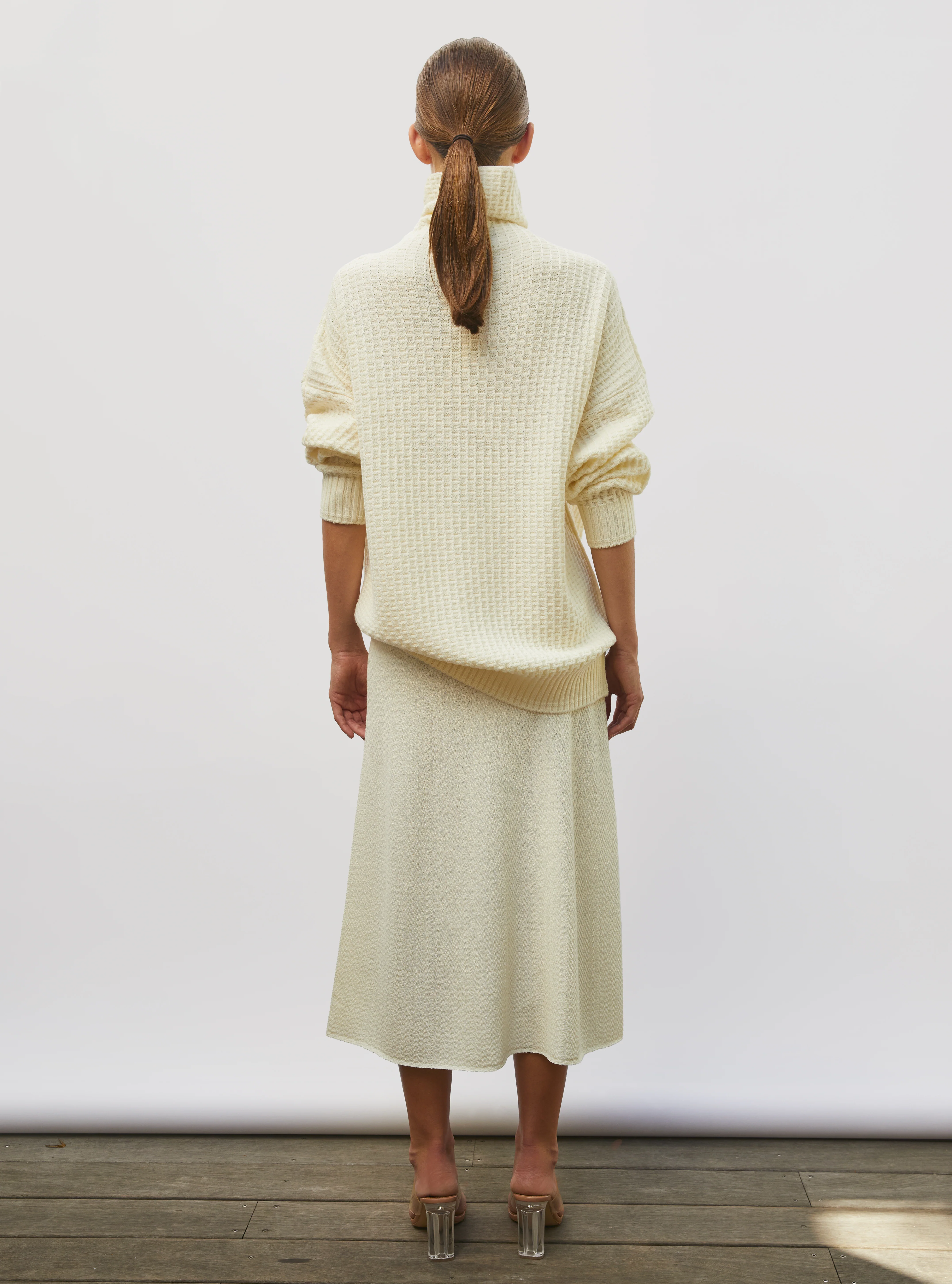 pull ample maille gaufrée - Image 5