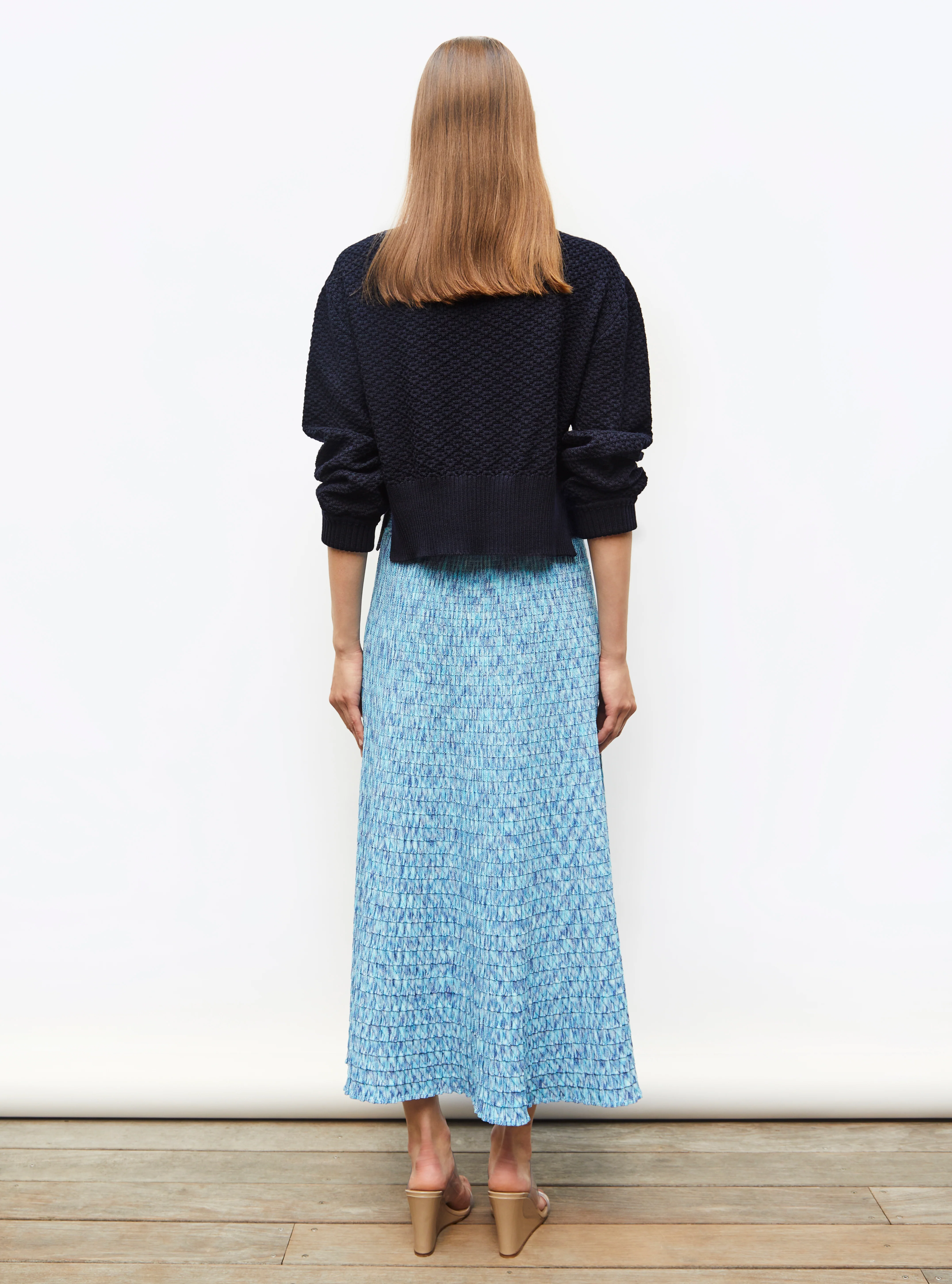 pull court maille damier - Image 4