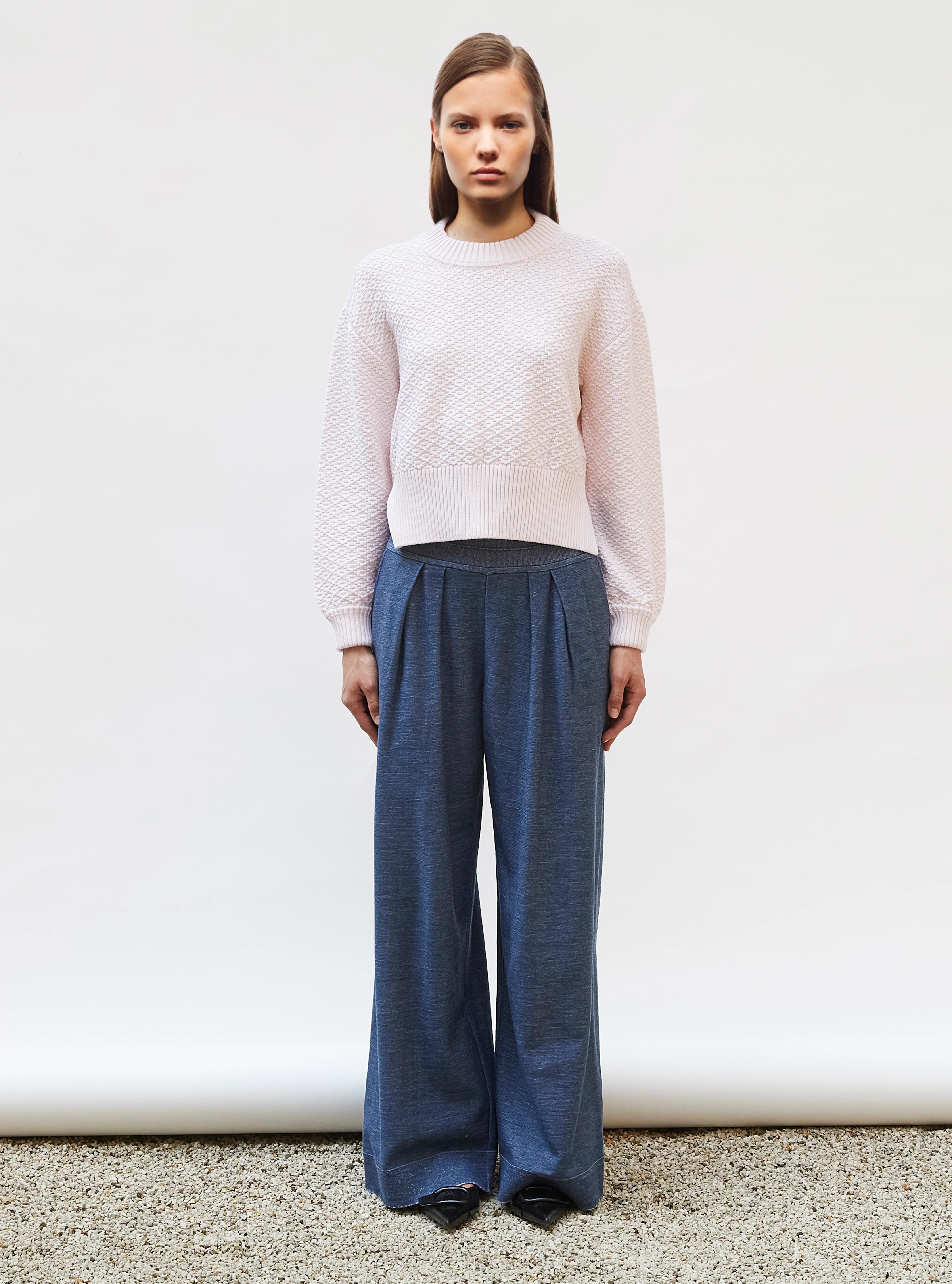 pull court maille damier - Image 3