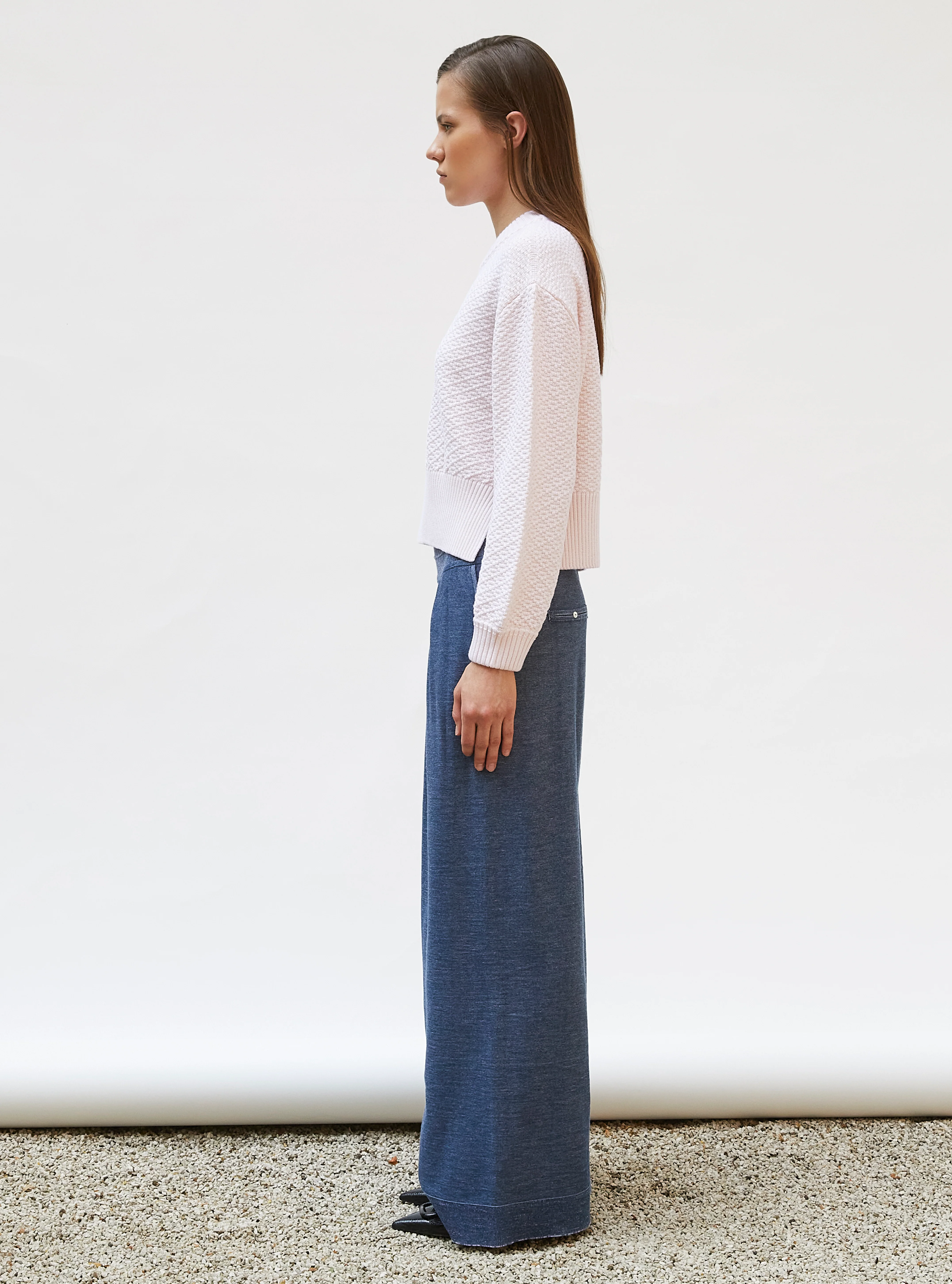 pull court maille damier - Image 4