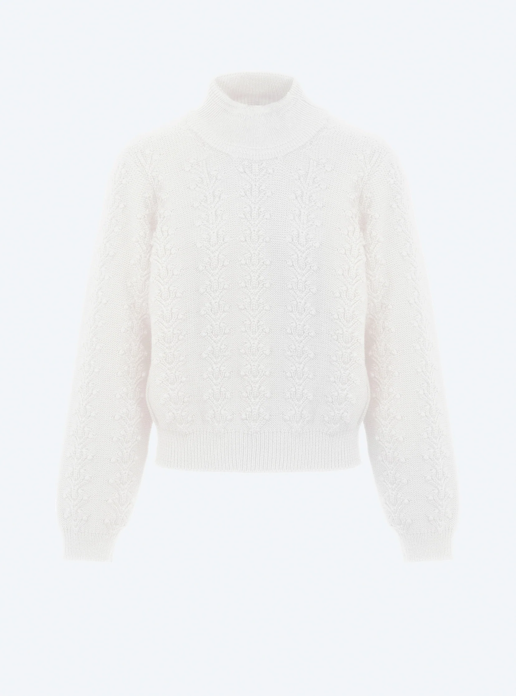 pull en maille motif floral - Image 6