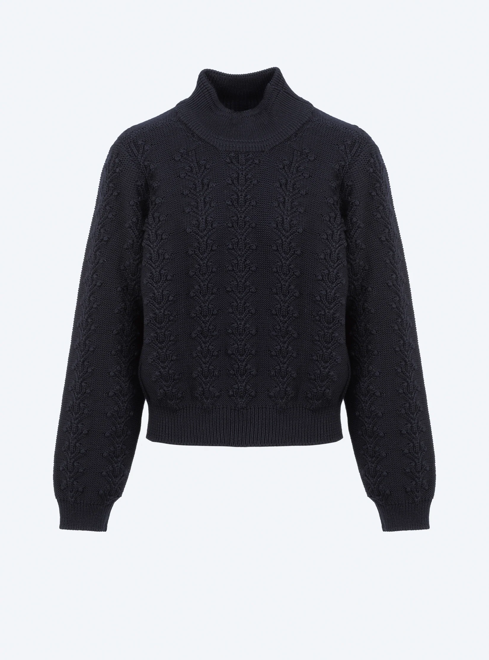 pull en maille motif floral - Image 6