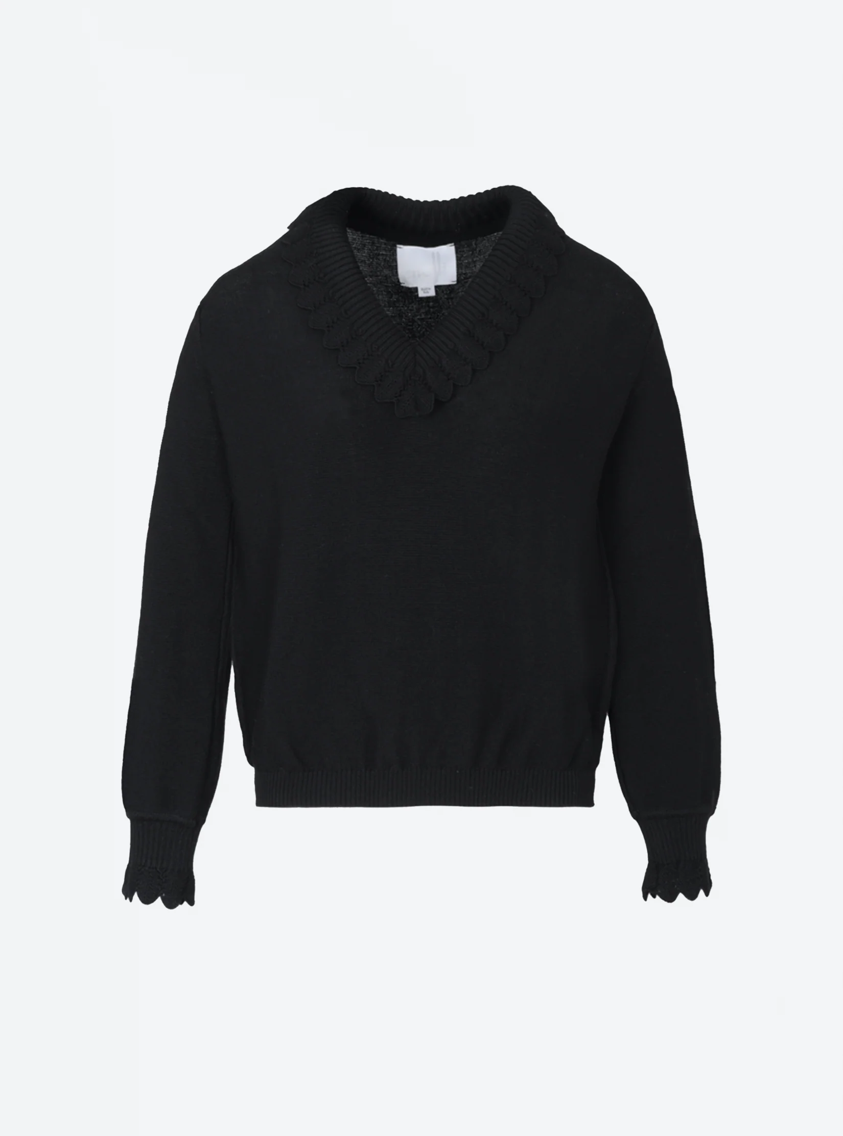 top fin à col v volanté - Image 6