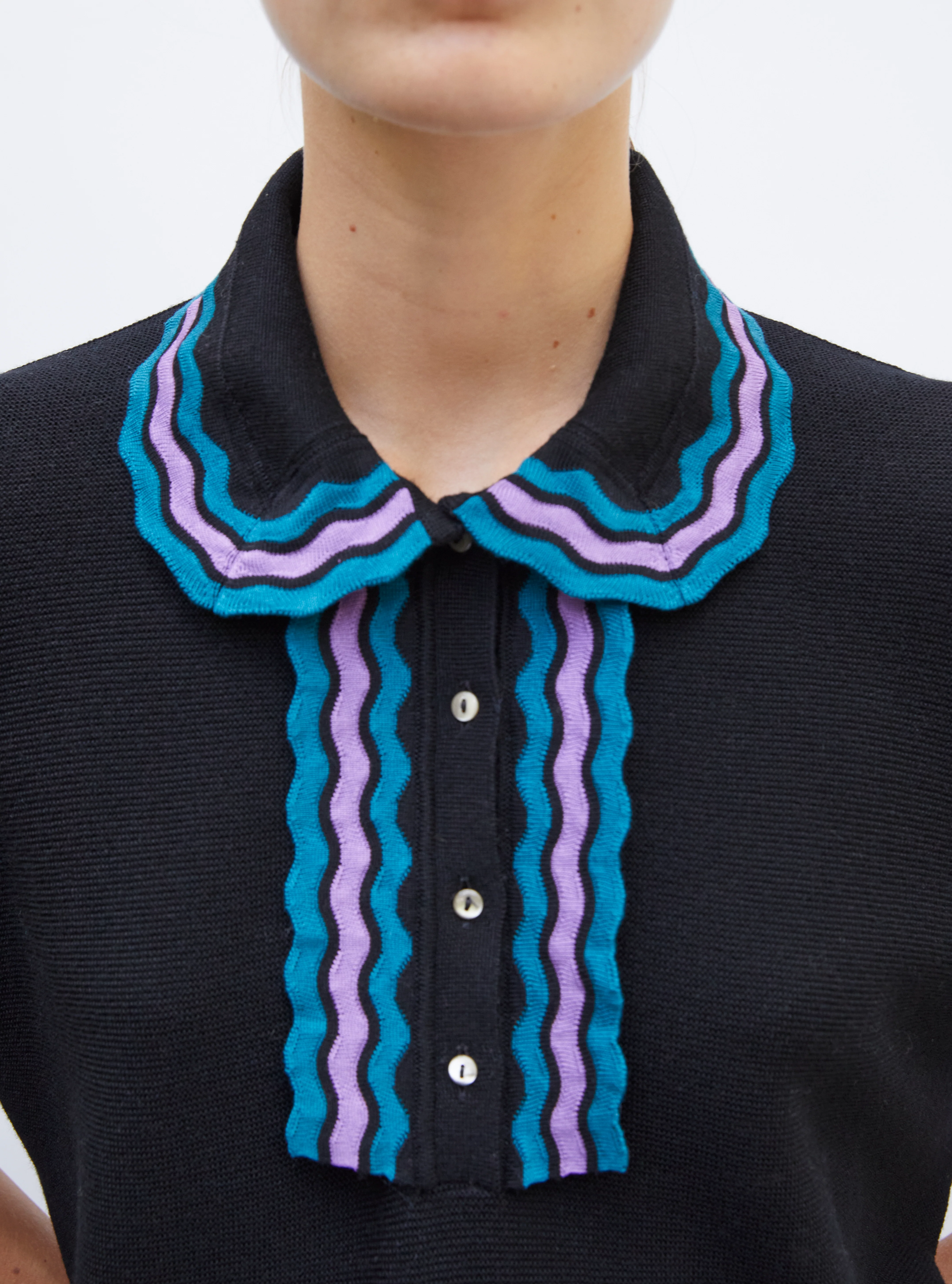 top ample maille col croquet - Image 3