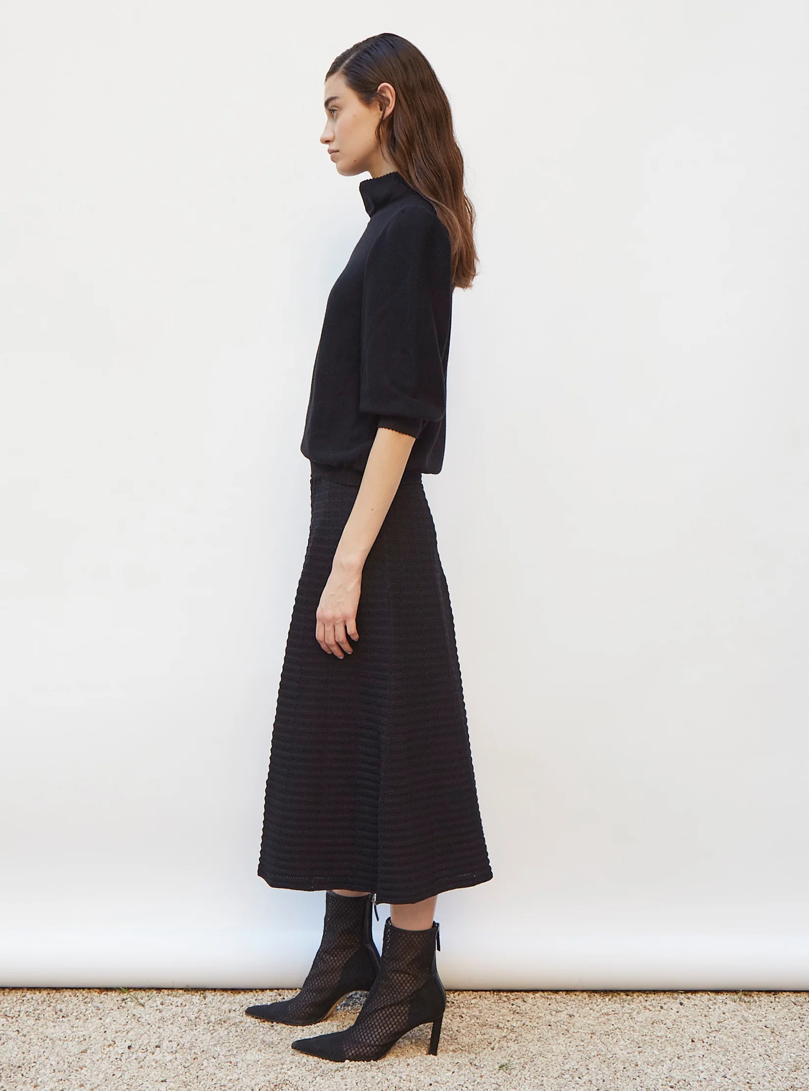 top en maille col enveloppant - Image 3