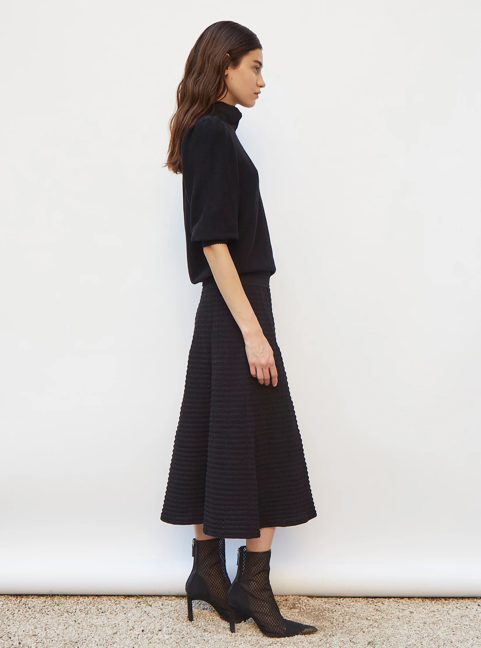 top en maille col enveloppant - Image 4