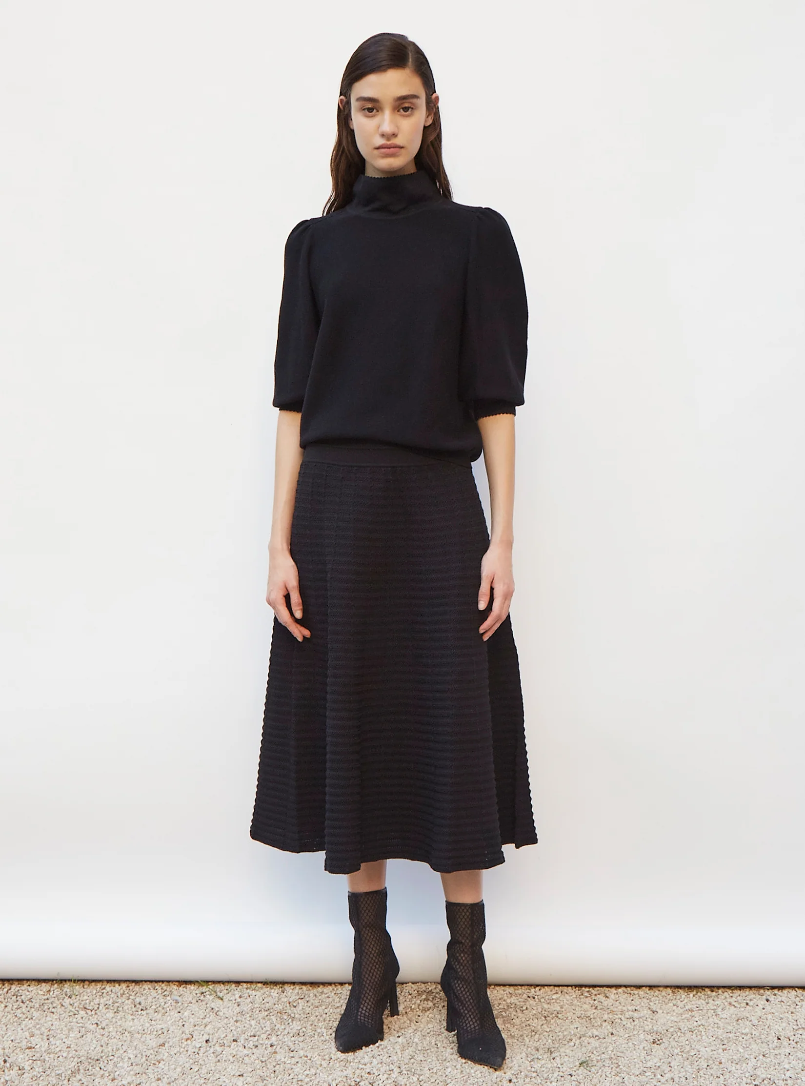 top en maille col enveloppant - Image 5