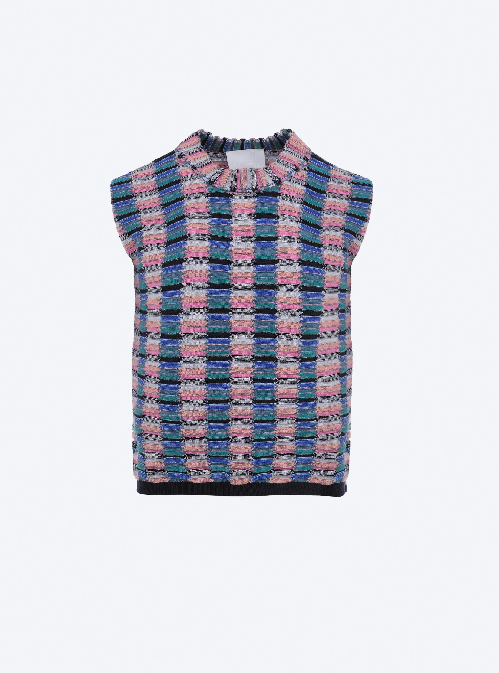 top maille zellige multicolore - Image 7