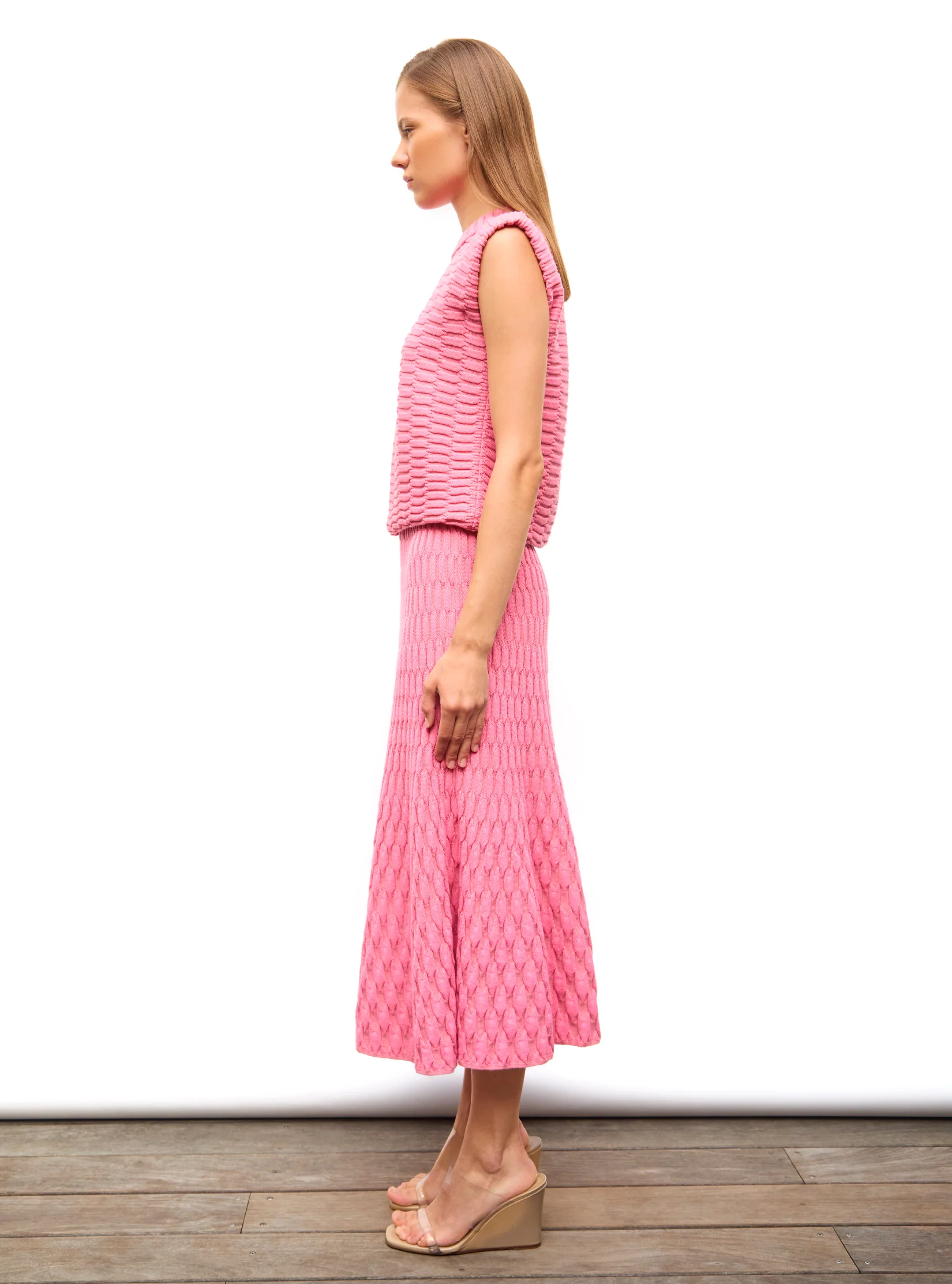 top en maille zellige uni - Image 5