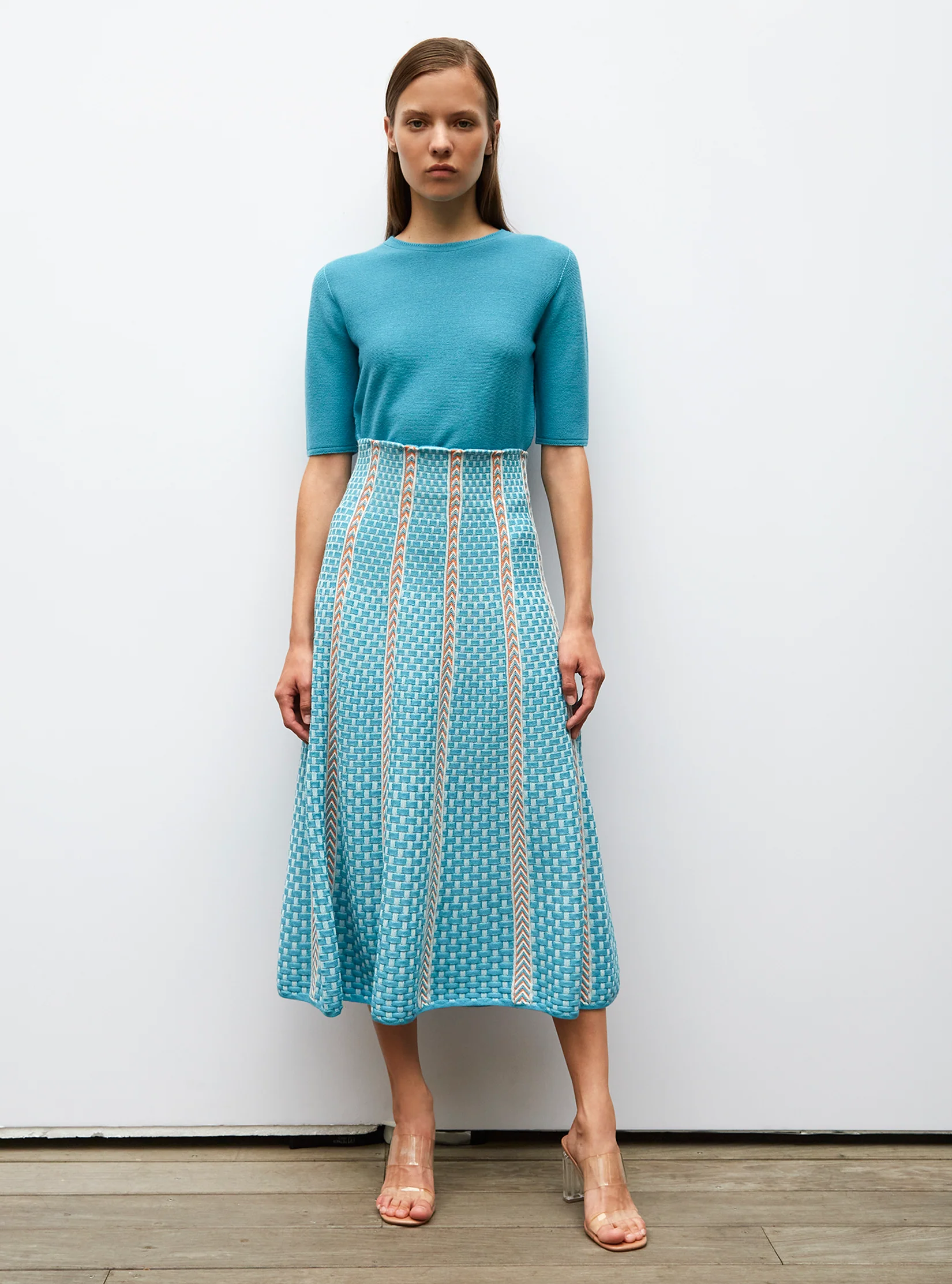 top fin maille manches coudes - Image 3