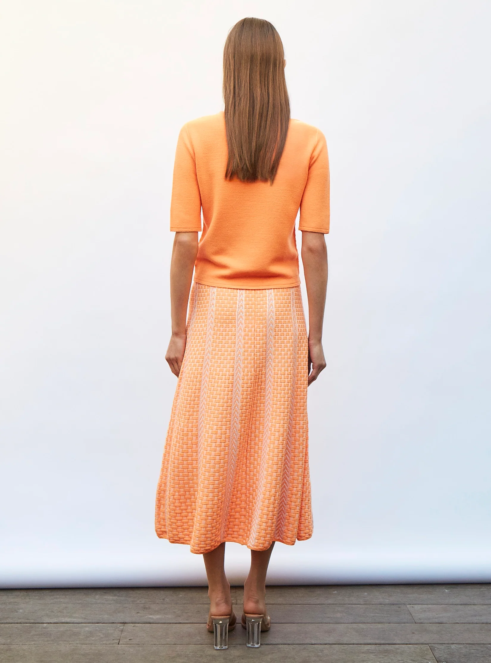 top fin maille manches coudes - Image 5