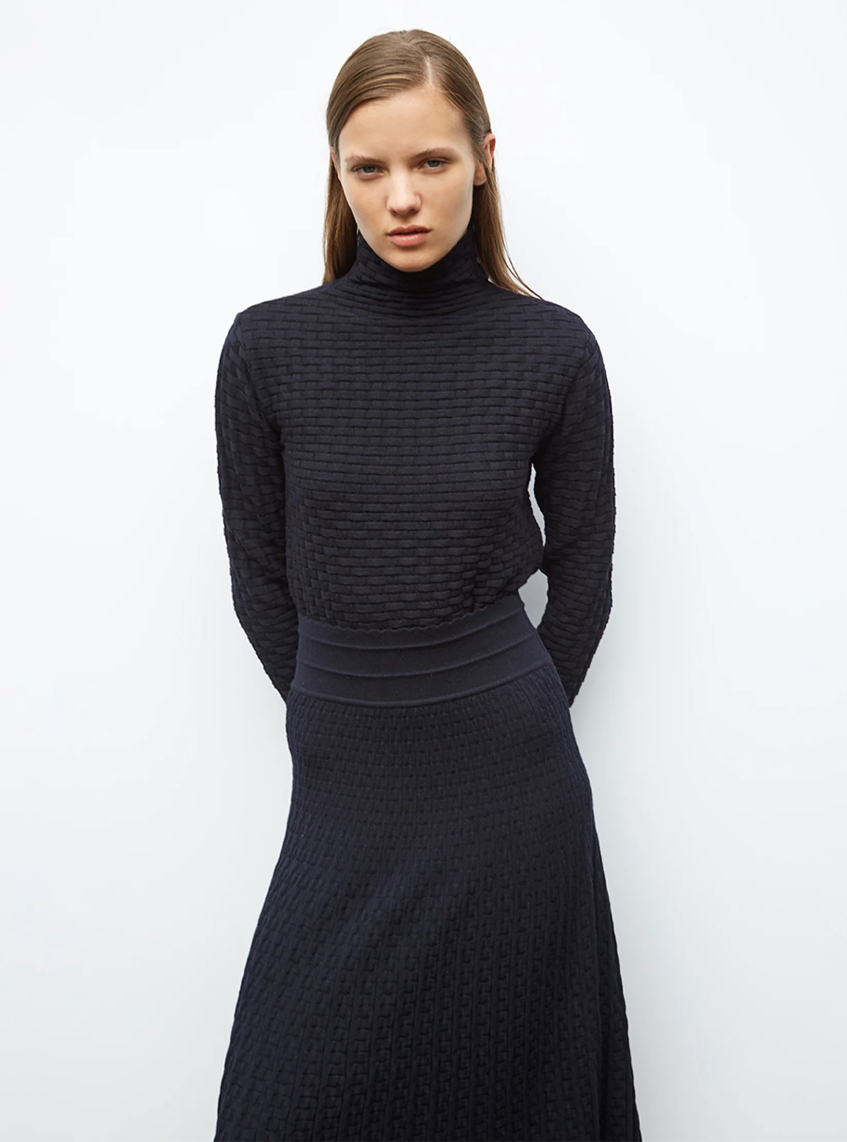 top fin en maille cannage - Image 4