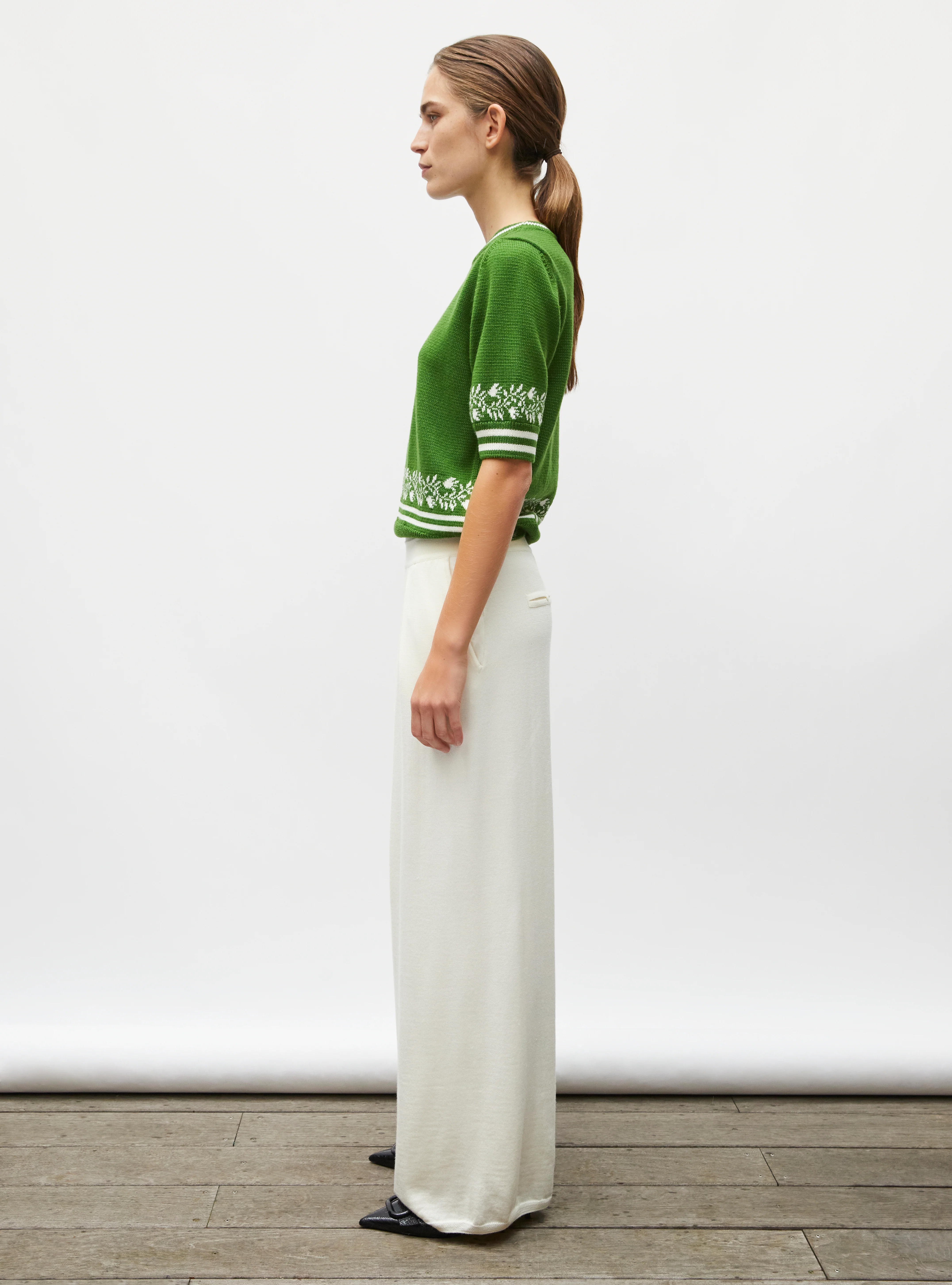 top maille détails jacquard - Image 3