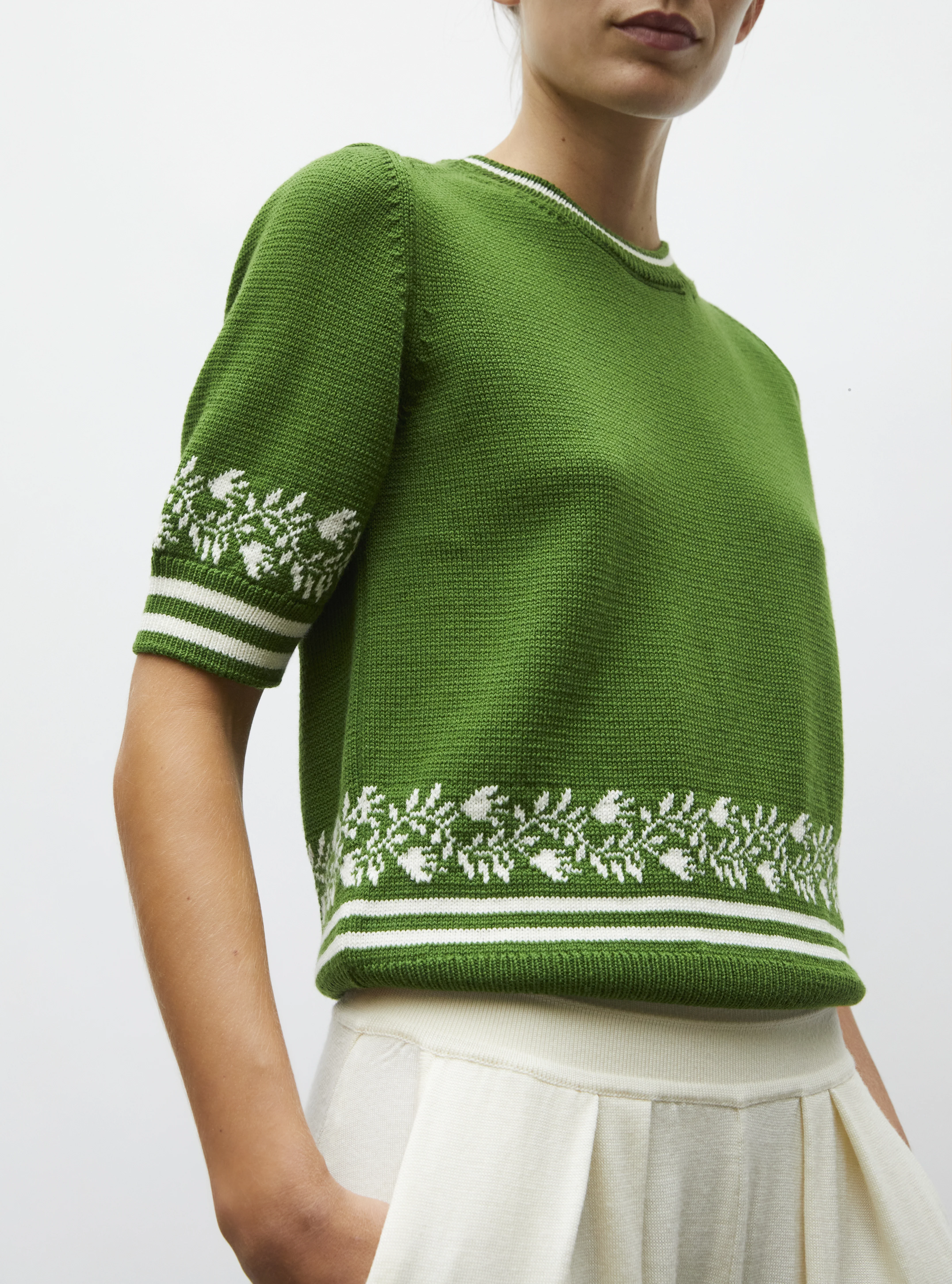 top maille détails jacquard - Image 5