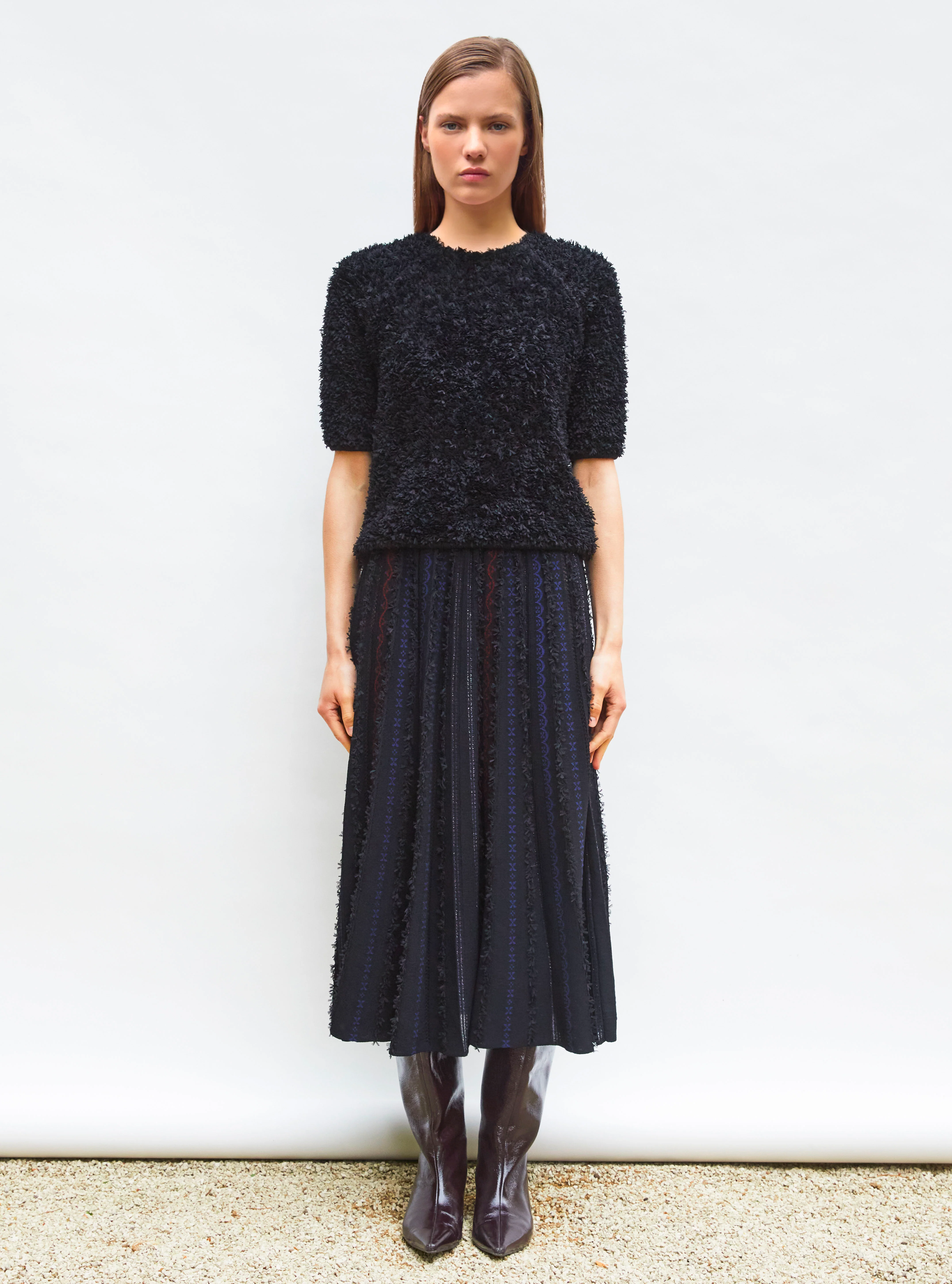 top plumetis manches coudes - Image 3