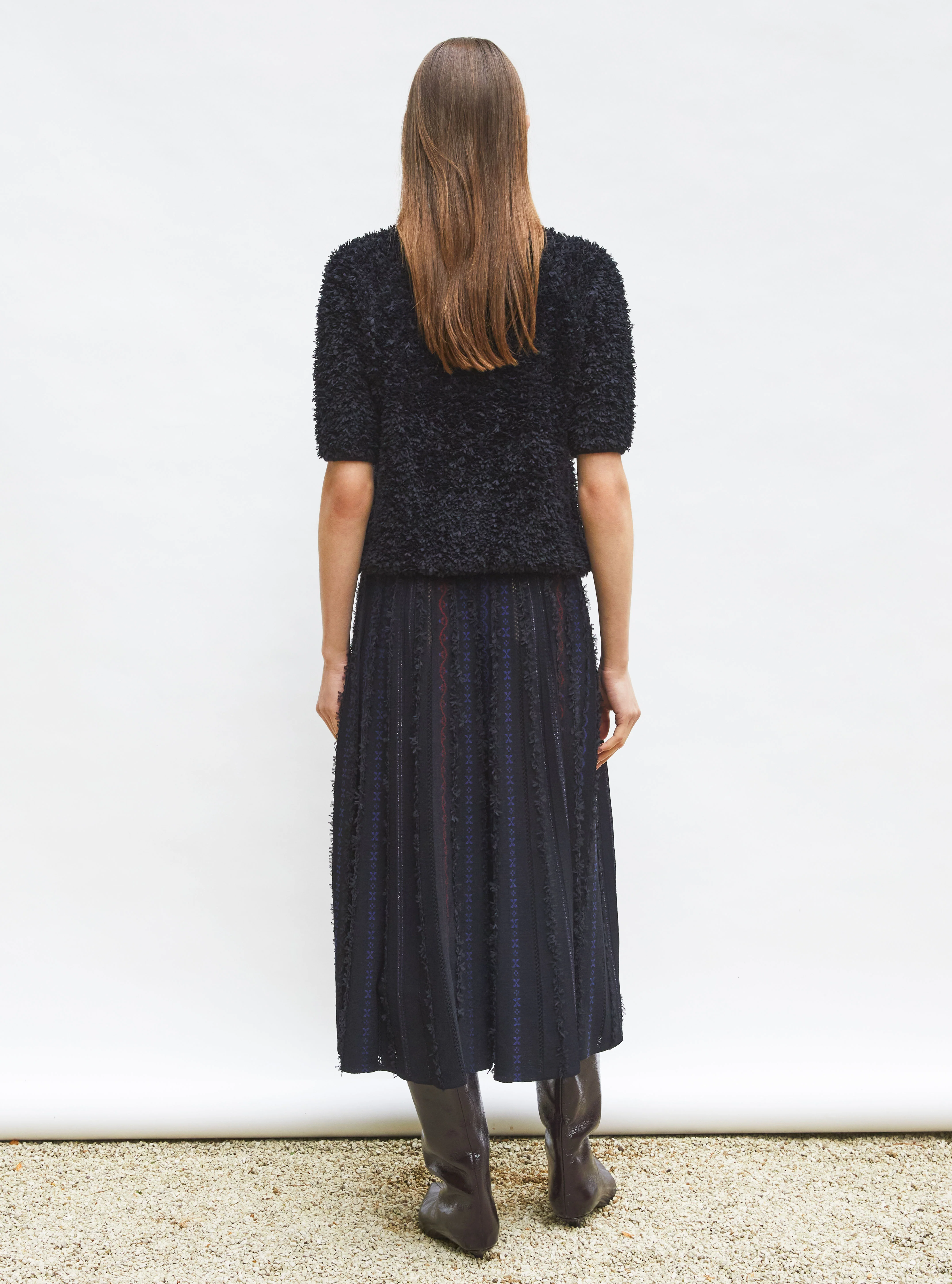 top plumetis manches coudes - Image 5