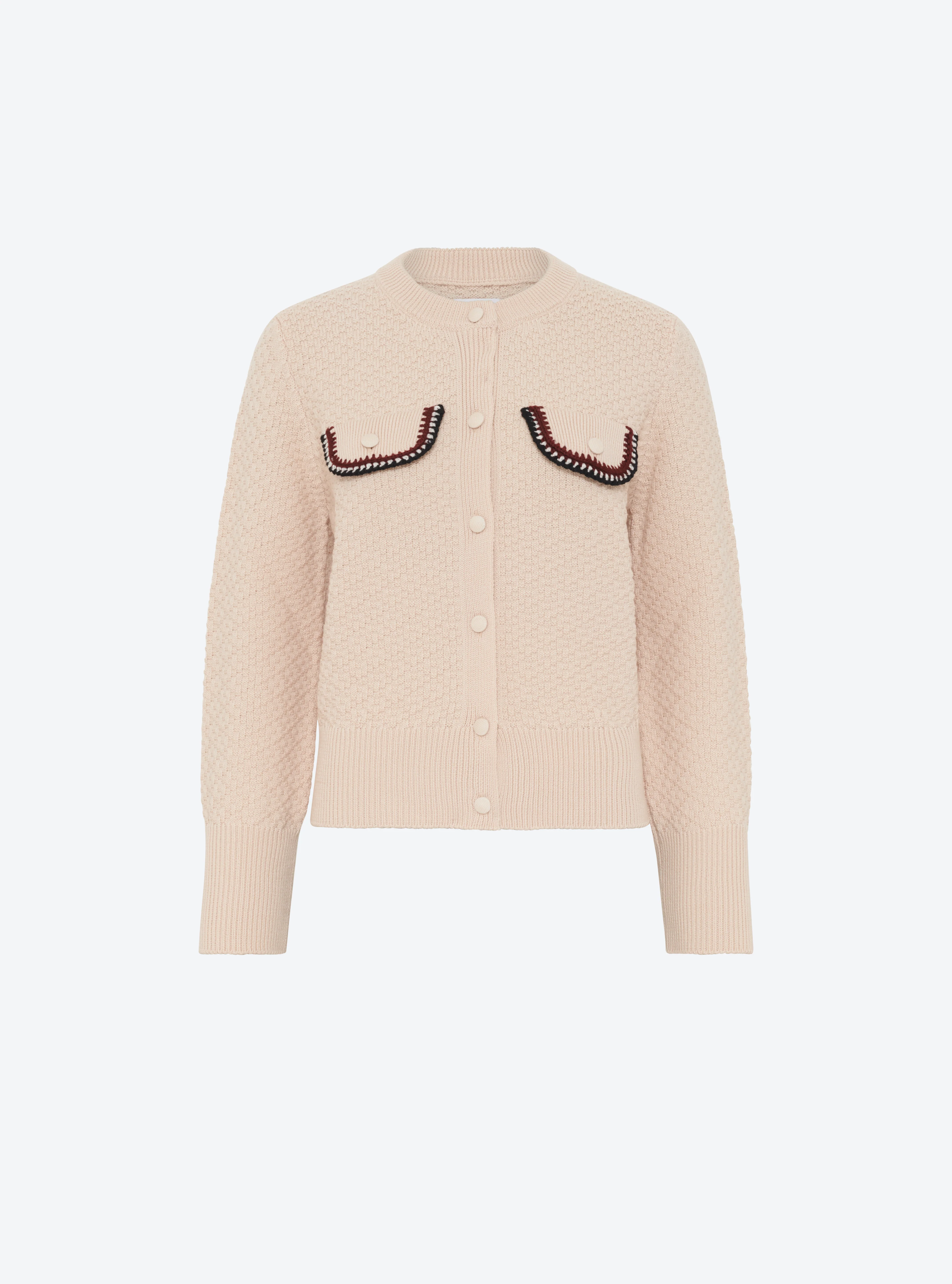 veste maille brodée main - Image 7