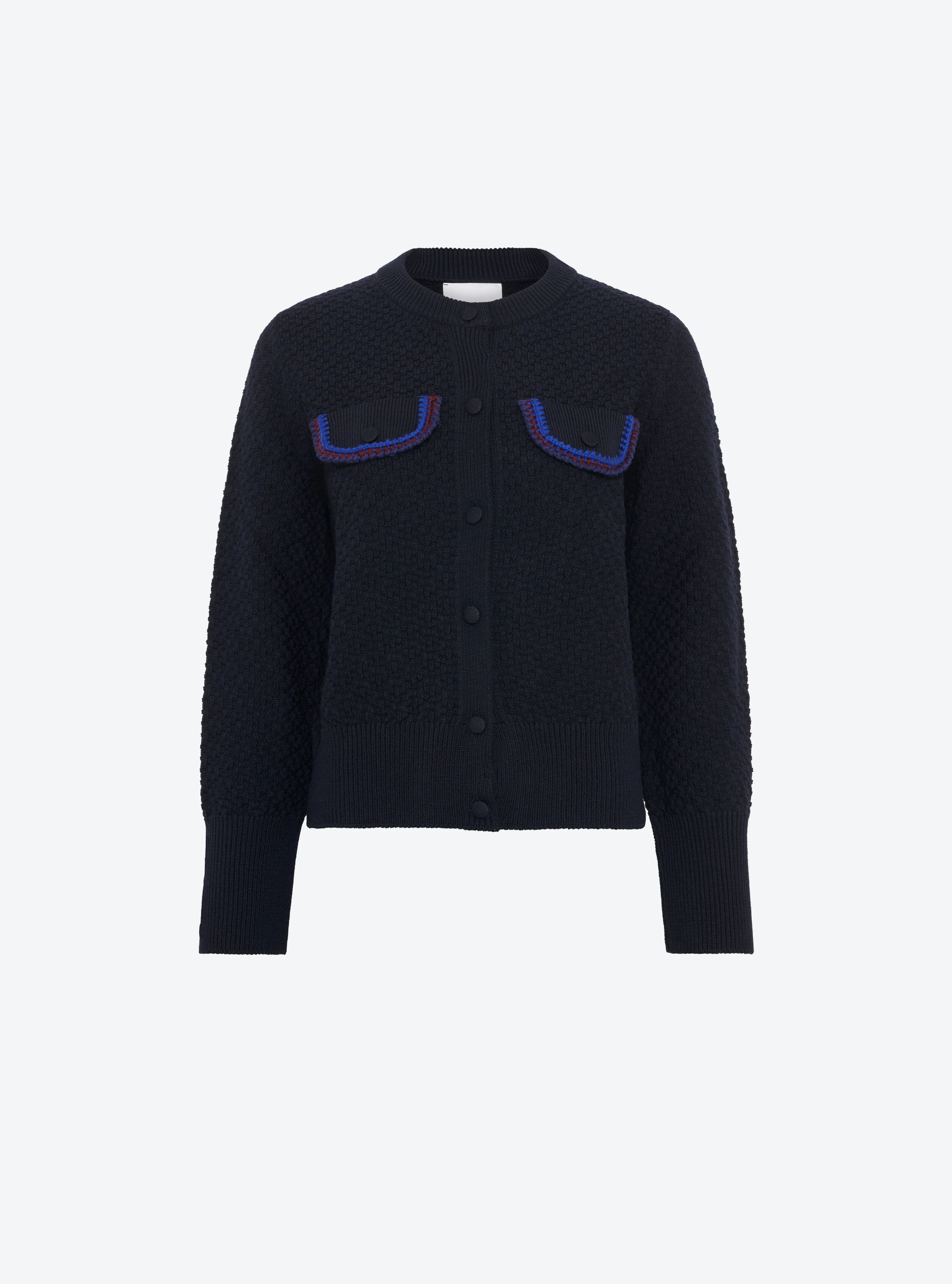 veste maille brodée main - Image 7