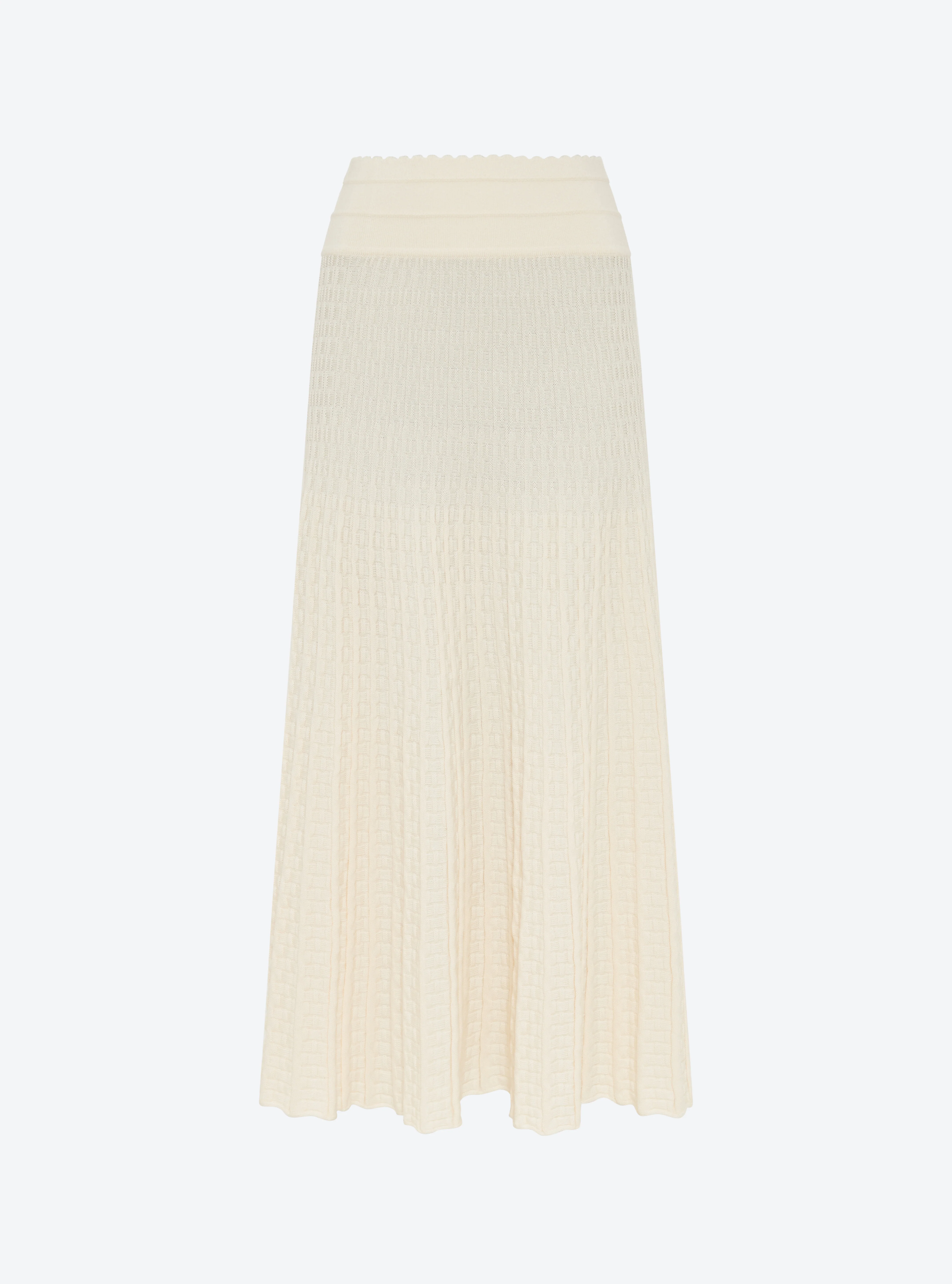 jupe longue maille cannage - Image 5