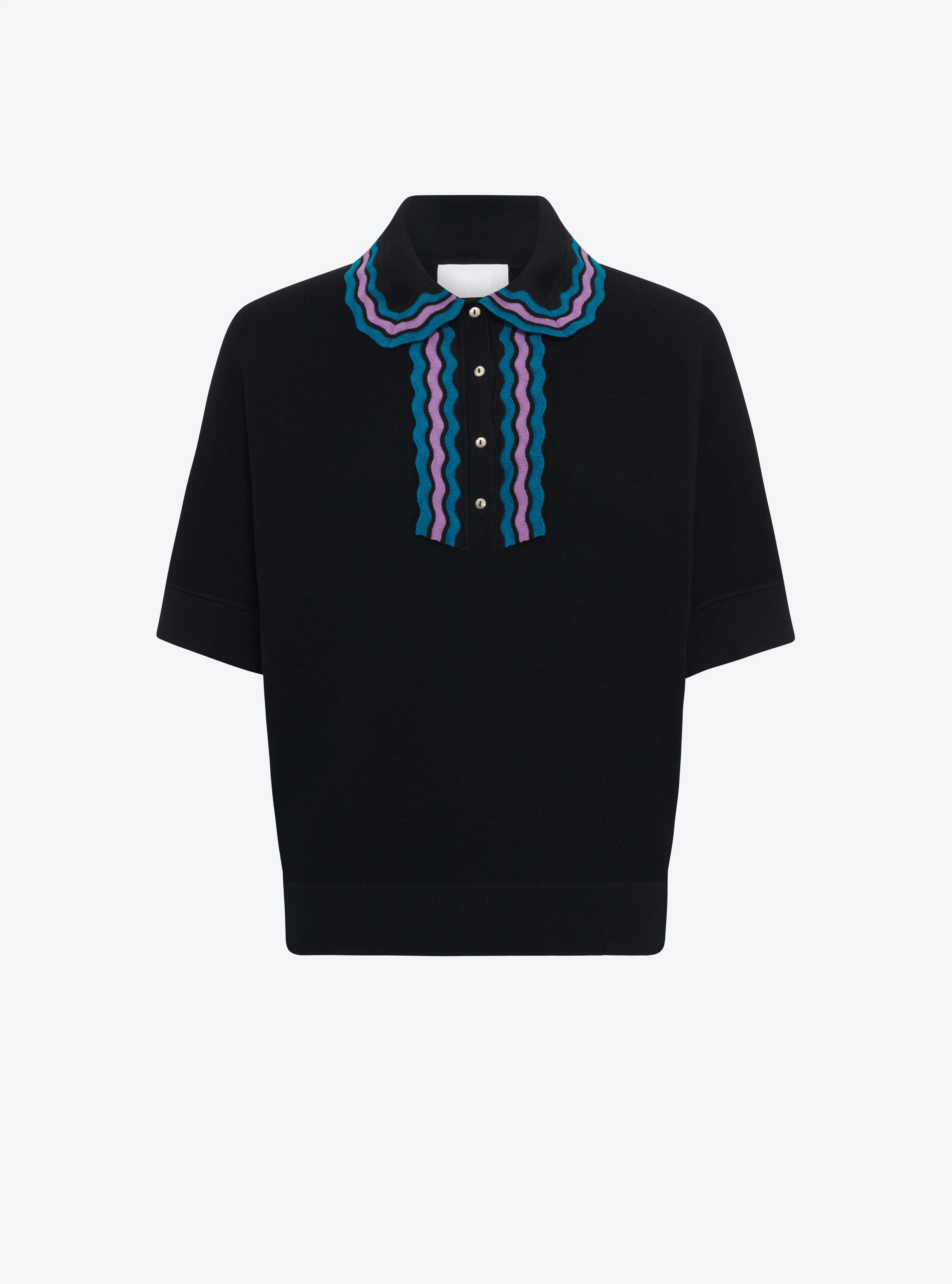 top ample maille col croquet - Image 7